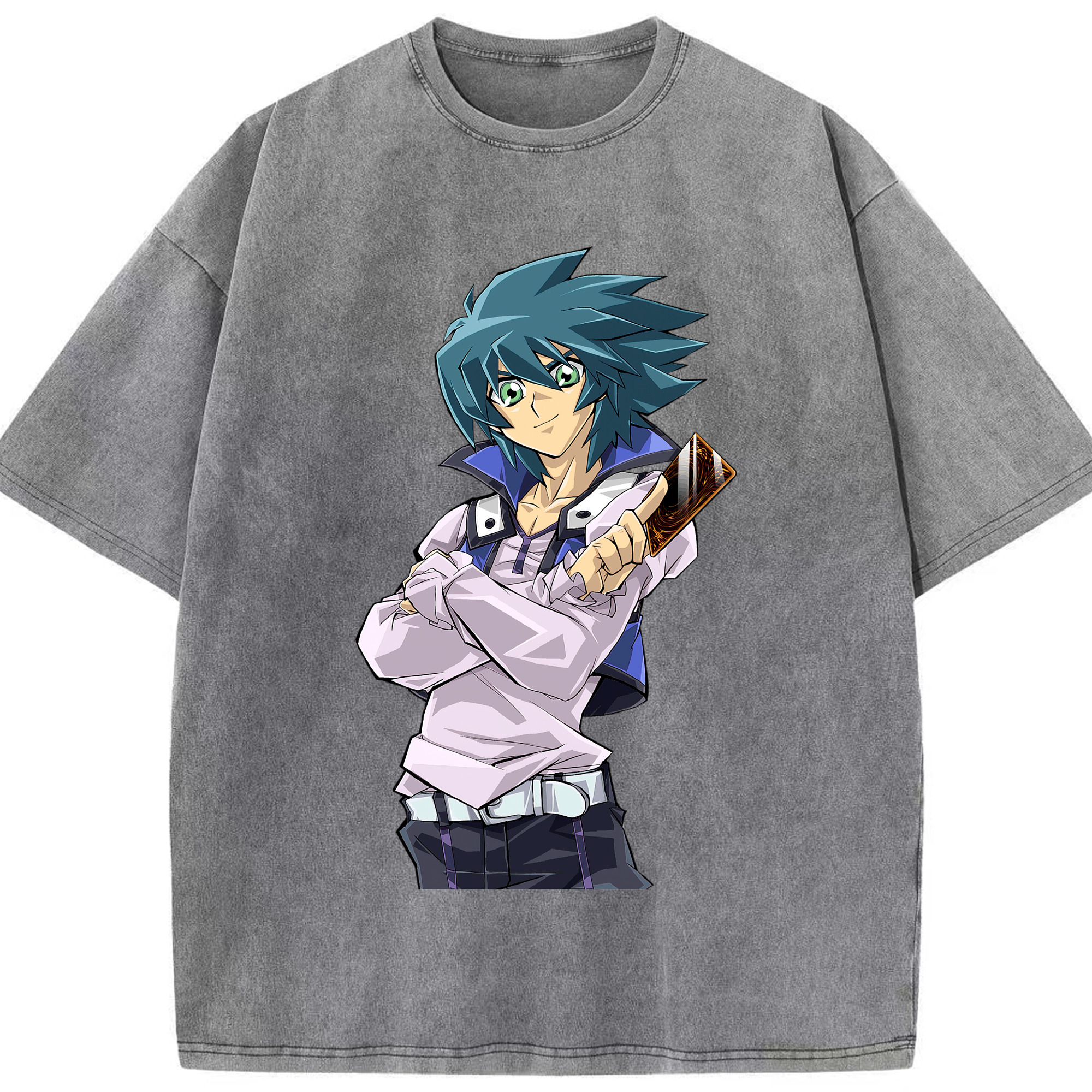 （画像用） 遊☆戯☆王 Yu-Gi-Oh! 綿100% ヴィンテージ風 半袖Tシャツ（フロントプリント）