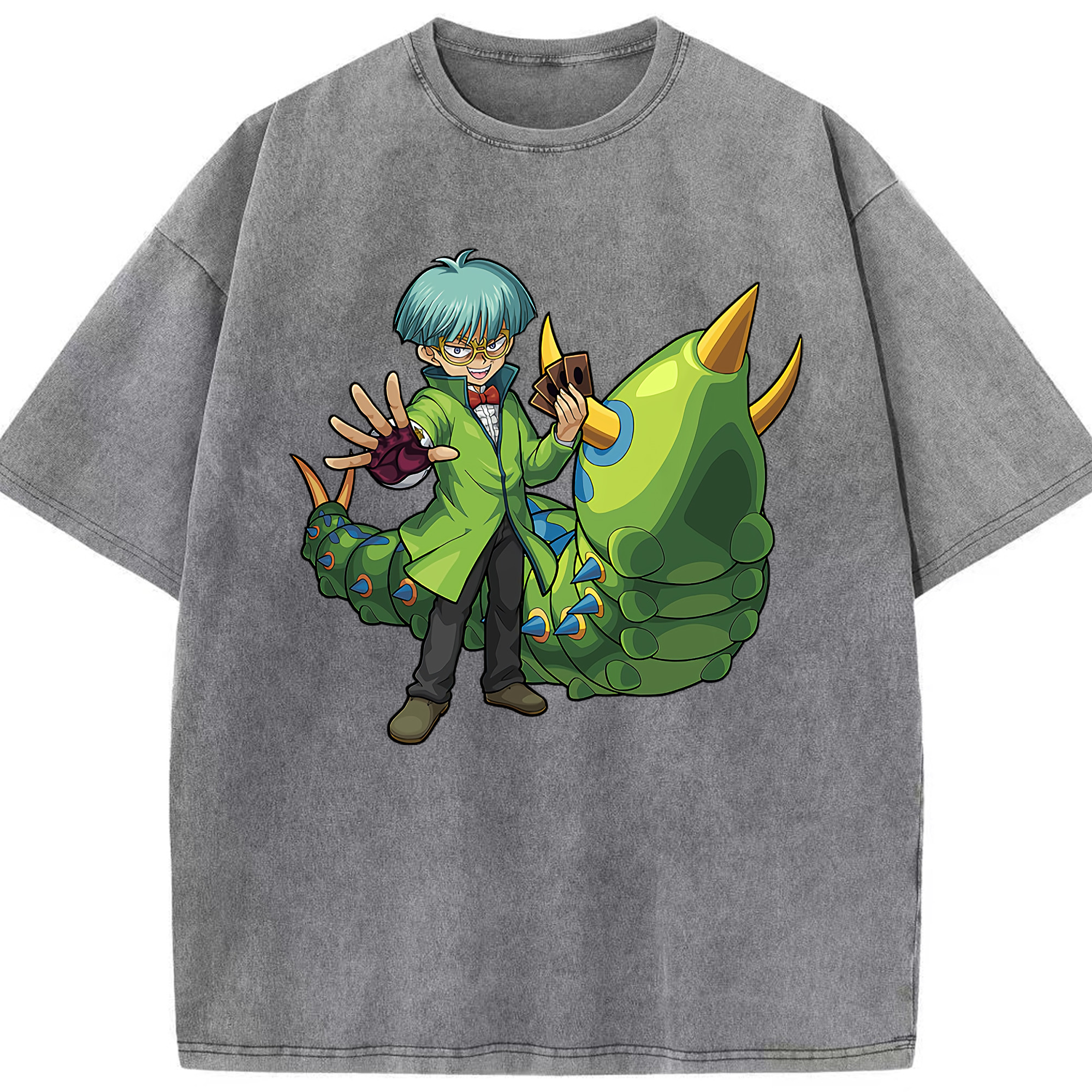 （画像用） 遊☆戯☆王 Yu-Gi-Oh! 綿100% ヴィンテージ風 半袖Tシャツ（フロントプリント）