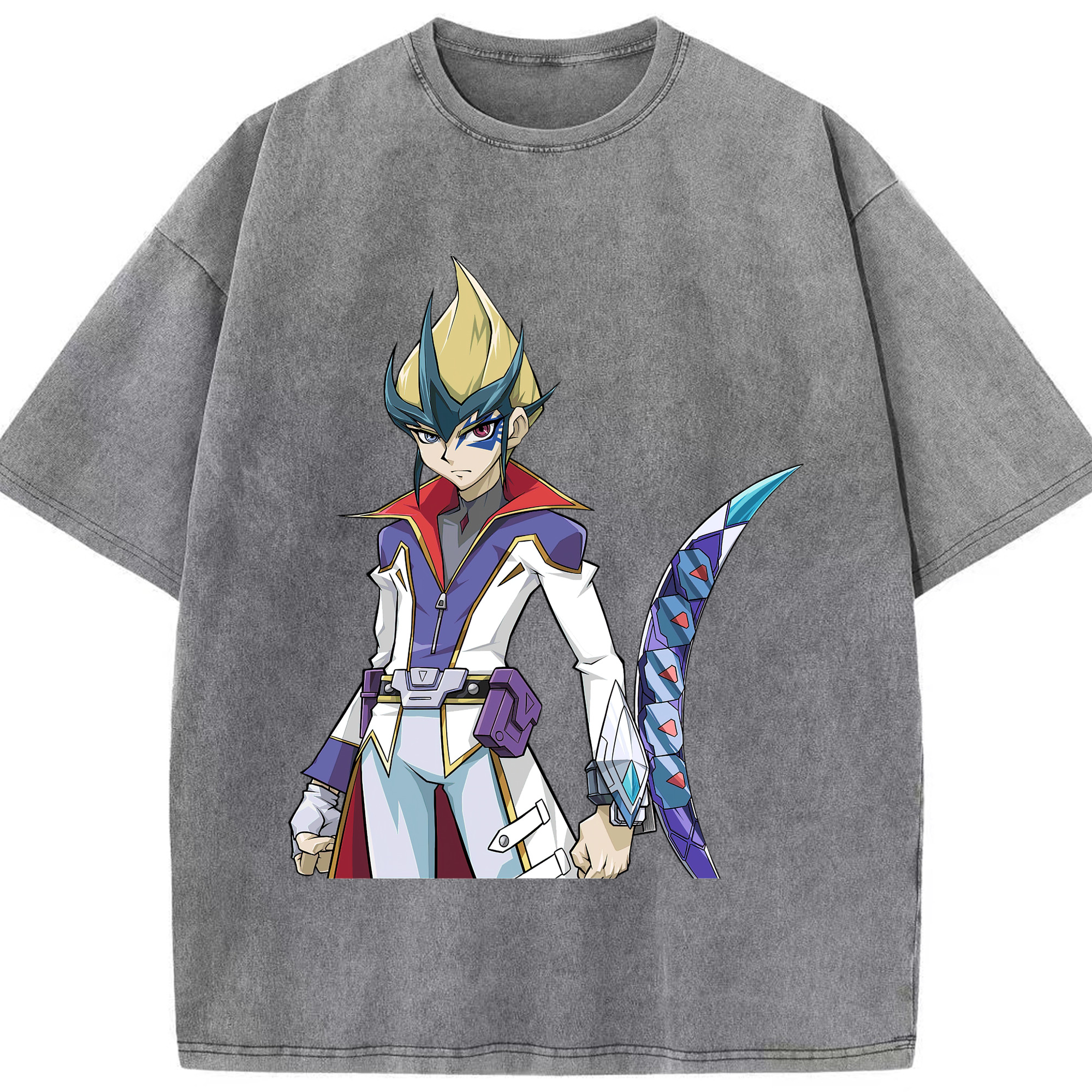 （画像用） 遊☆戯☆王 Yu-Gi-Oh! 綿100% ヴィンテージ風 半袖Tシャツ（フロントプリント）