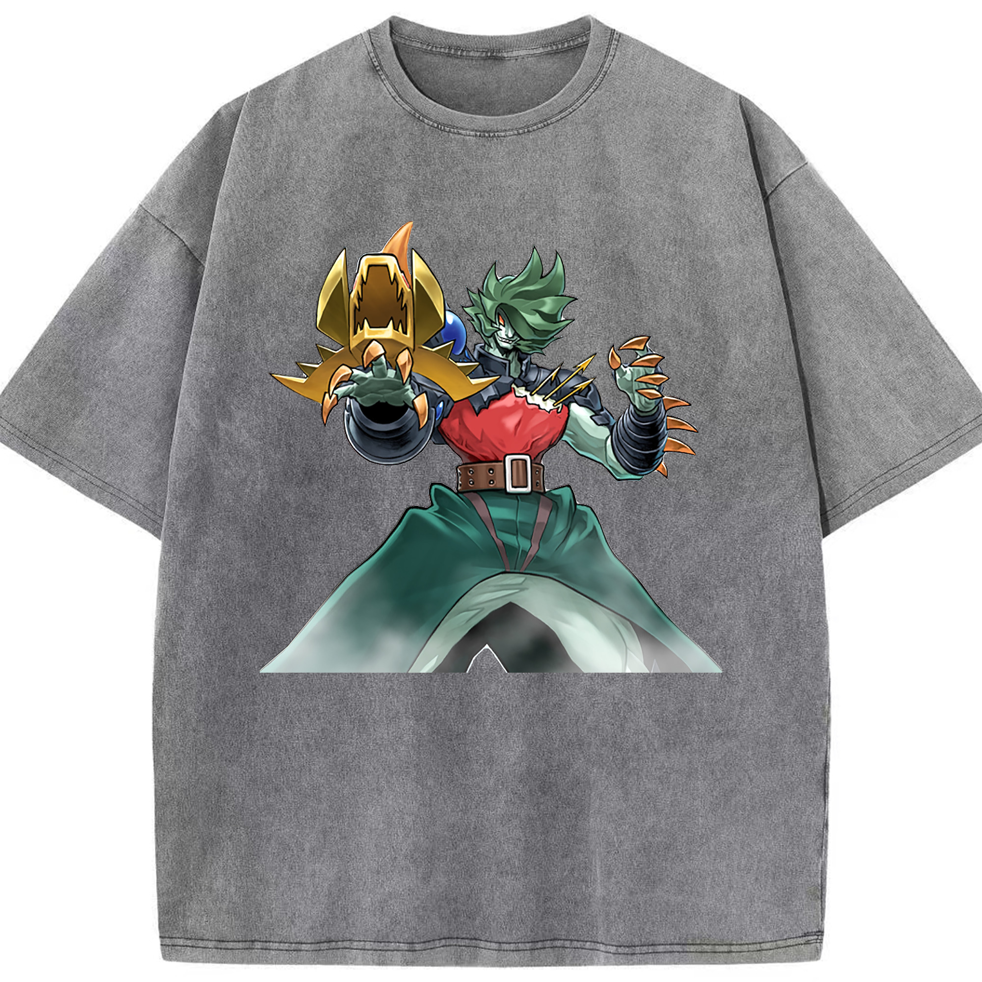 （画像用） 遊☆戯☆王 Yu-Gi-Oh! 綿100% ヴィンテージ風 半袖Tシャツ（フロントプリント）