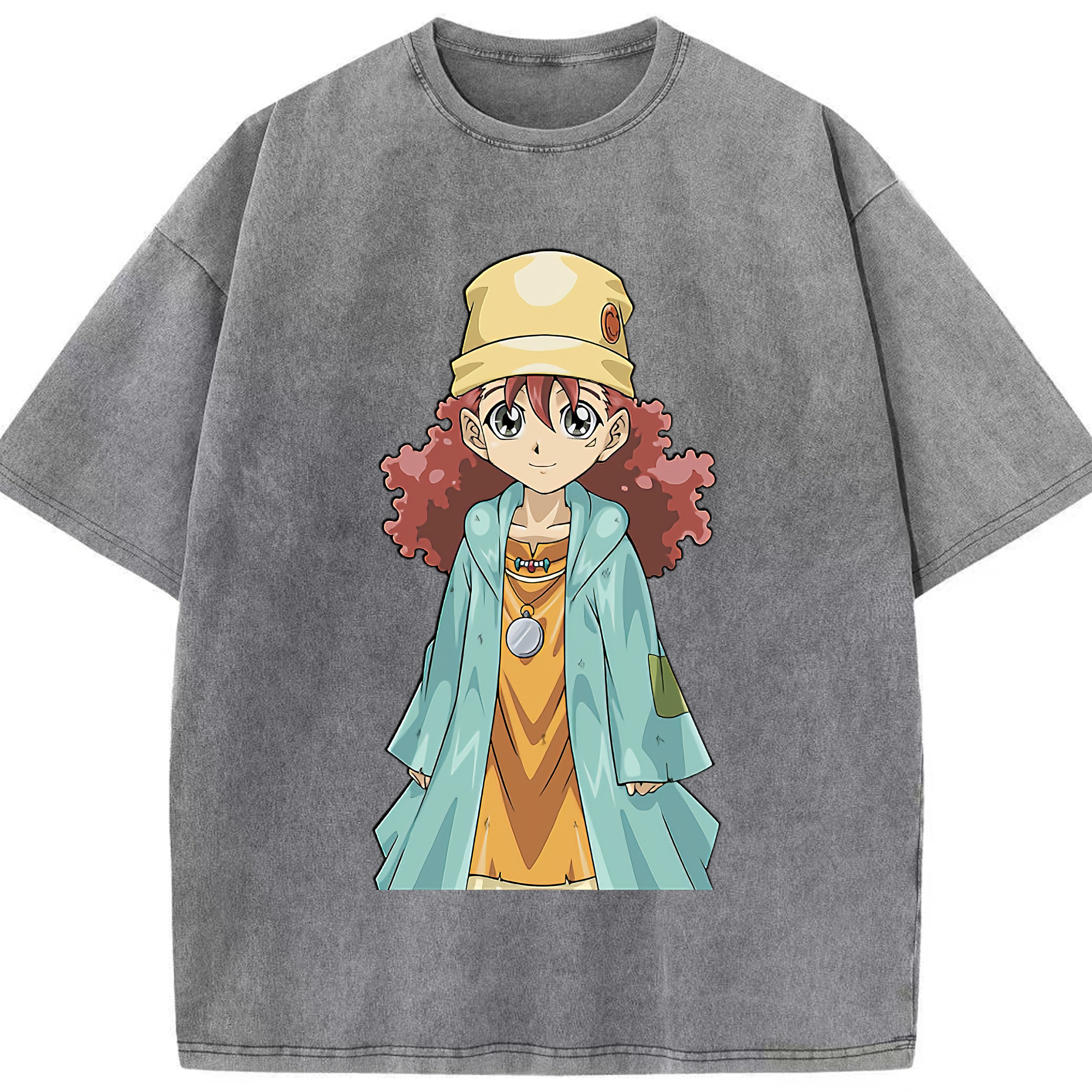 （画像用） 遊☆戯☆王 Yu-Gi-Oh! 綿100% ヴィンテージ風 半袖Tシャツ（フロントプリント）
