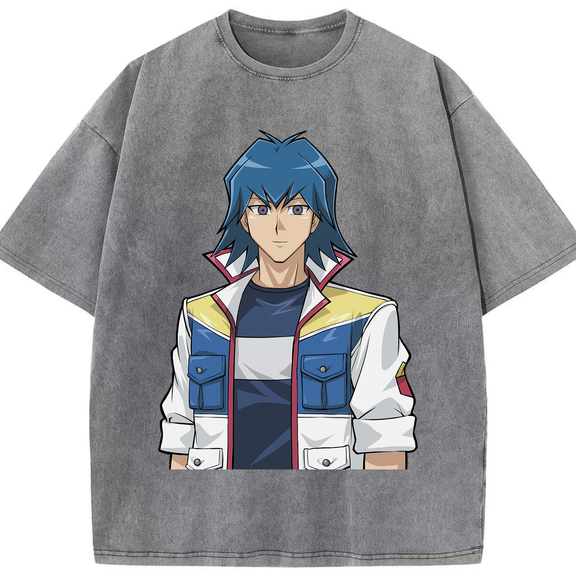 （画像用） 遊☆戯☆王 Yu-Gi-Oh! 綿100% ヴィンテージ風 半袖Tシャツ（フロントプリント）