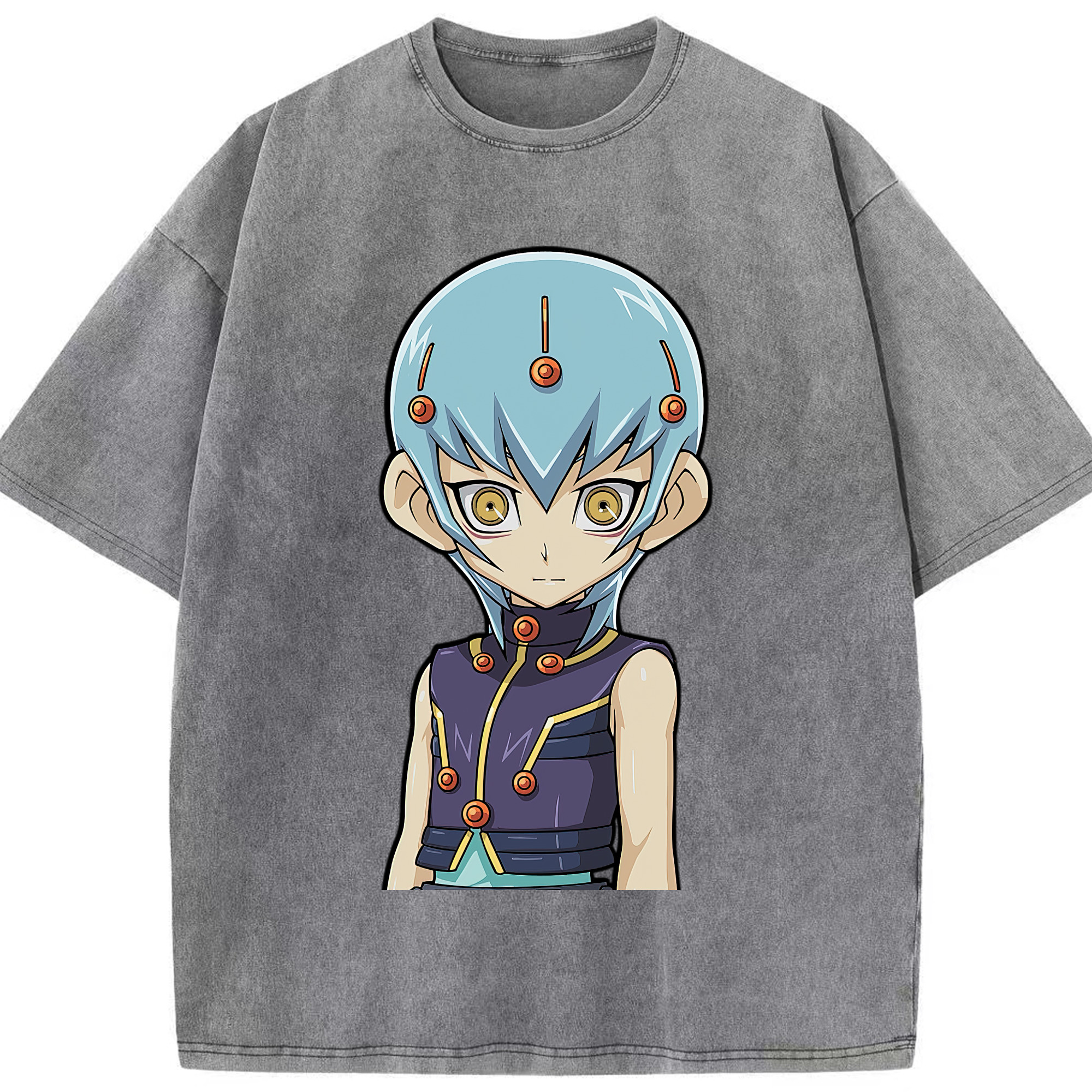 （画像用） 遊☆戯☆王 Yu-Gi-Oh! 綿100% ヴィンテージ風 半袖Tシャツ（フロントプリント）