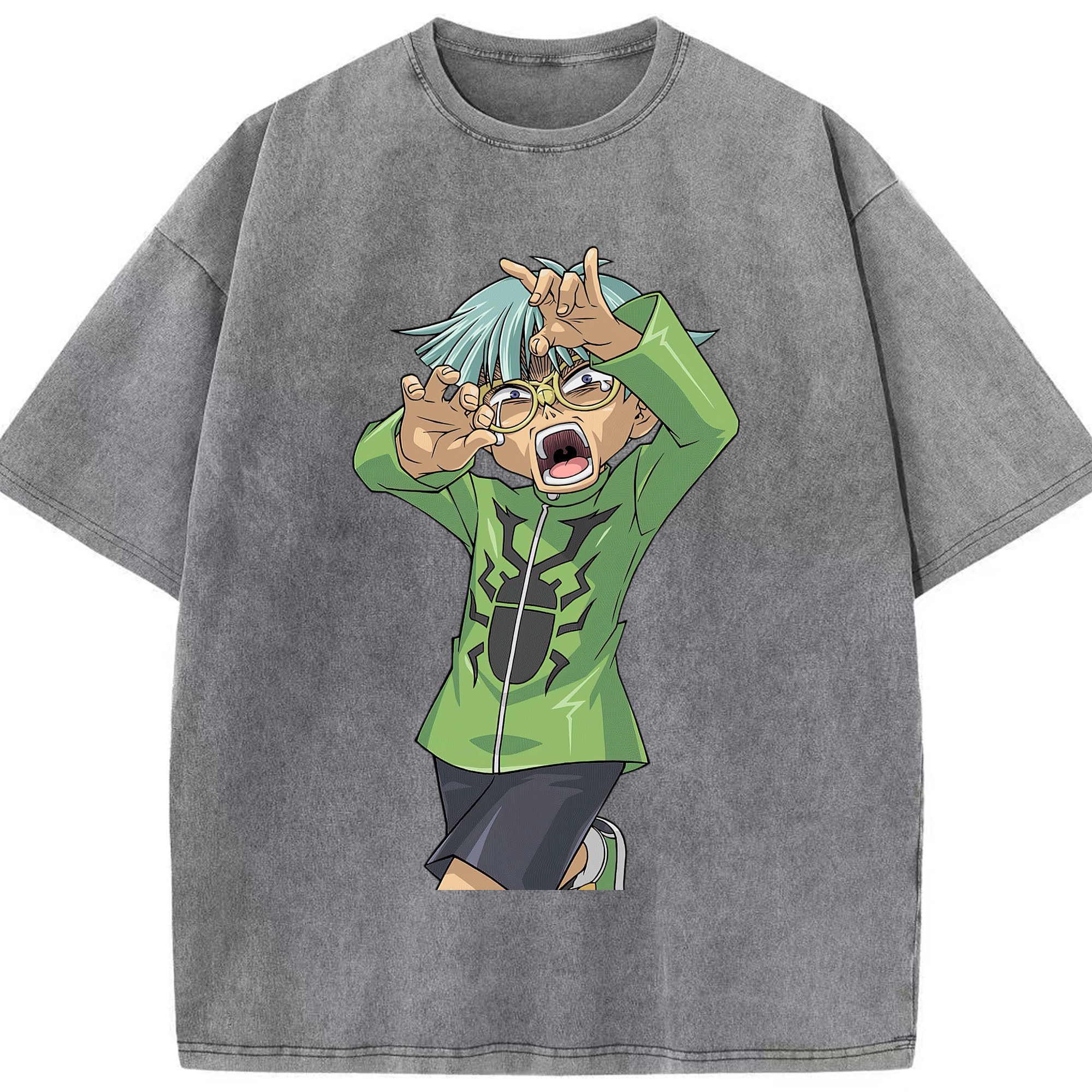（画像用） 遊☆戯☆王 Yu-Gi-Oh! 綿100% ヴィンテージ風 半袖Tシャツ（フロントプリント）