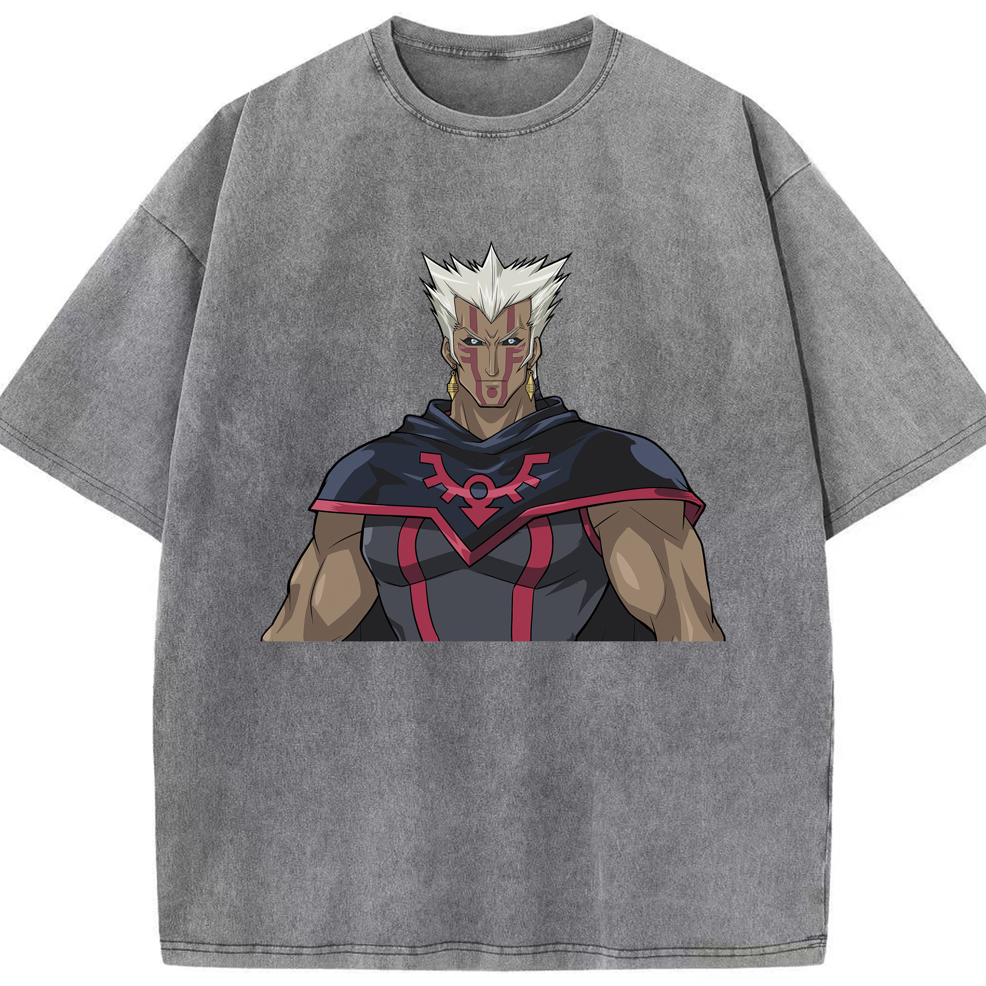 （画像用） 遊☆戯☆王 Yu-Gi-Oh! 綿100% ヴィンテージ風 半袖Tシャツ（フロントプリント）