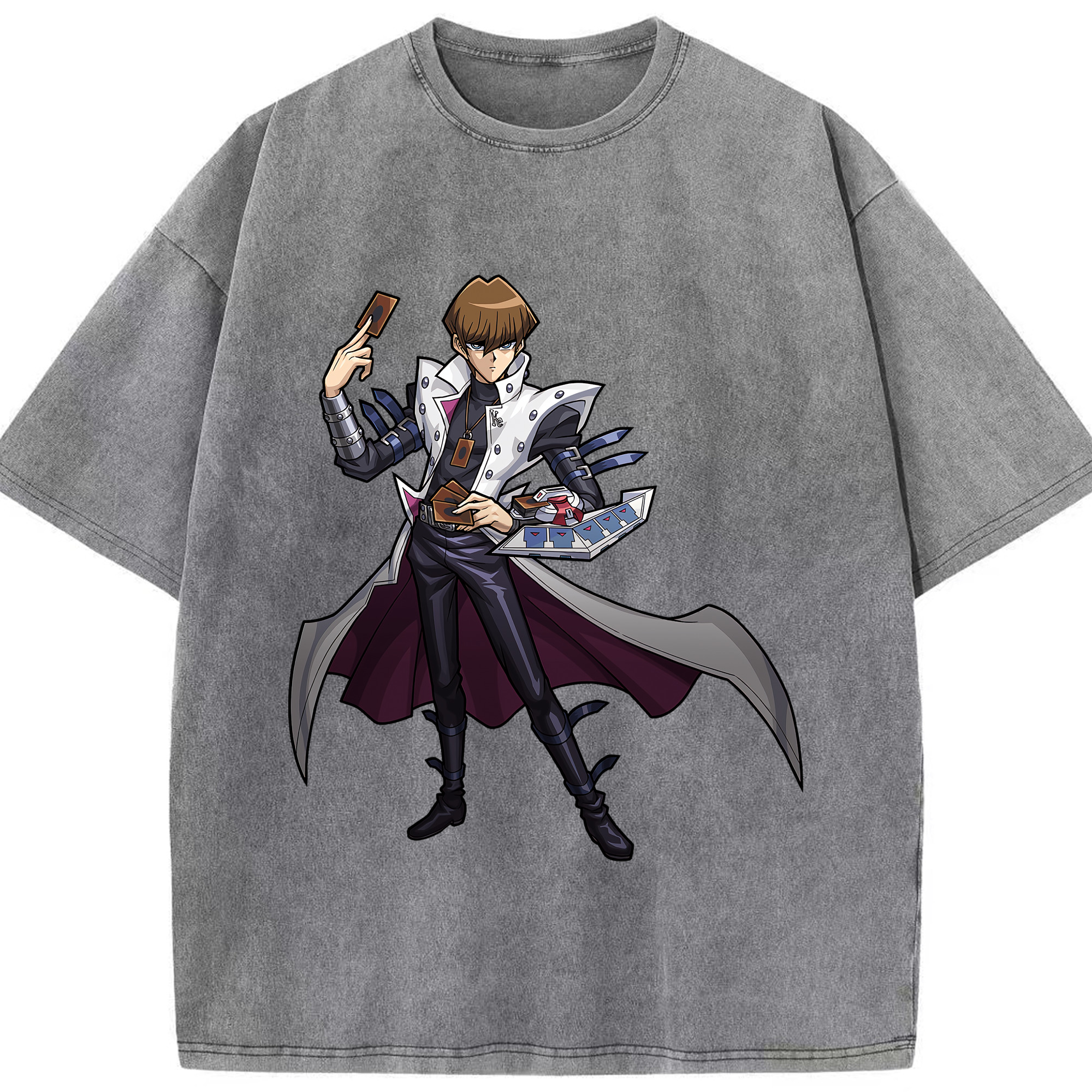 （画像用） 遊☆戯☆王 Yu-Gi-Oh! 綿100% ヴィンテージ風 半袖Tシャツ（フロントプリント）