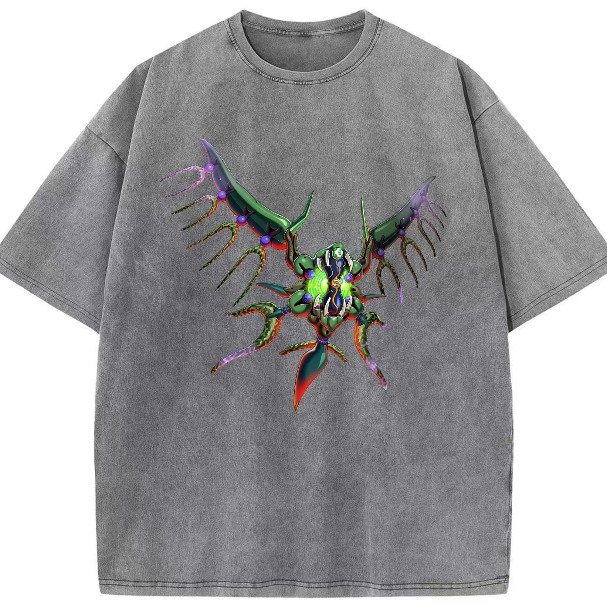 （画像用） 遊☆戯☆王 Yu-Gi-Oh! 綿100% ヴィンテージ風 半袖Tシャツ（フロントプリント）