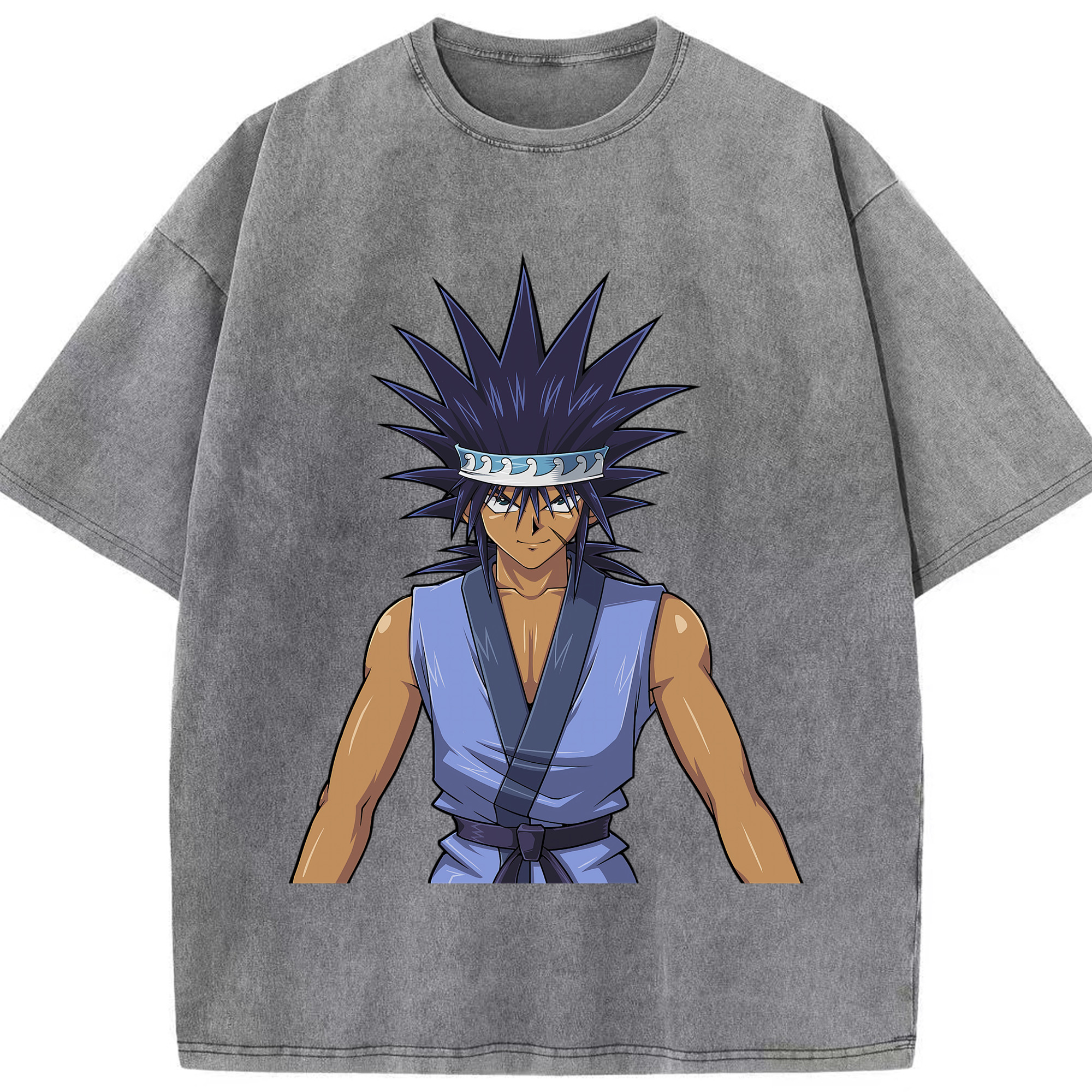（画像用） 遊☆戯☆王 Yu-Gi-Oh! 綿100% ヴィンテージ風 半袖Tシャツ（フロントプリント）