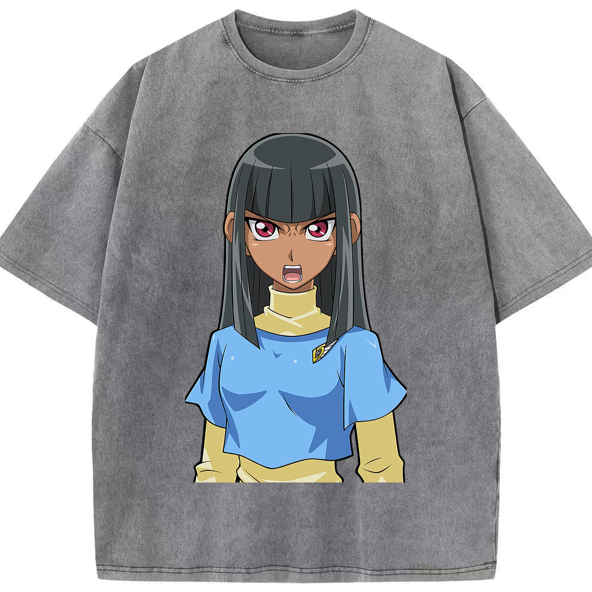 （画像用） 遊☆戯☆王 Yu-Gi-Oh! 綿100% ヴィンテージ風 半袖Tシャツ（フロントプリント）