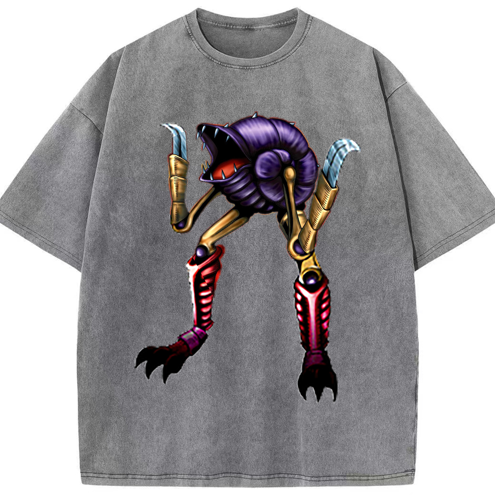 （画像用） 遊☆戯☆王 Yu-Gi-Oh! 綿100% ヴィンテージ風 半袖Tシャツ（フロントプリント）