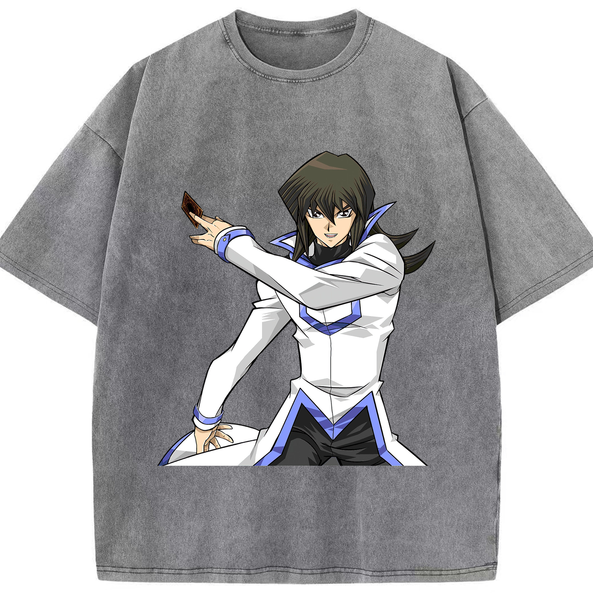 （画像用） 遊☆戯☆王 Yu-Gi-Oh! 綿100% ヴィンテージ風 半袖Tシャツ（フロントプリント）