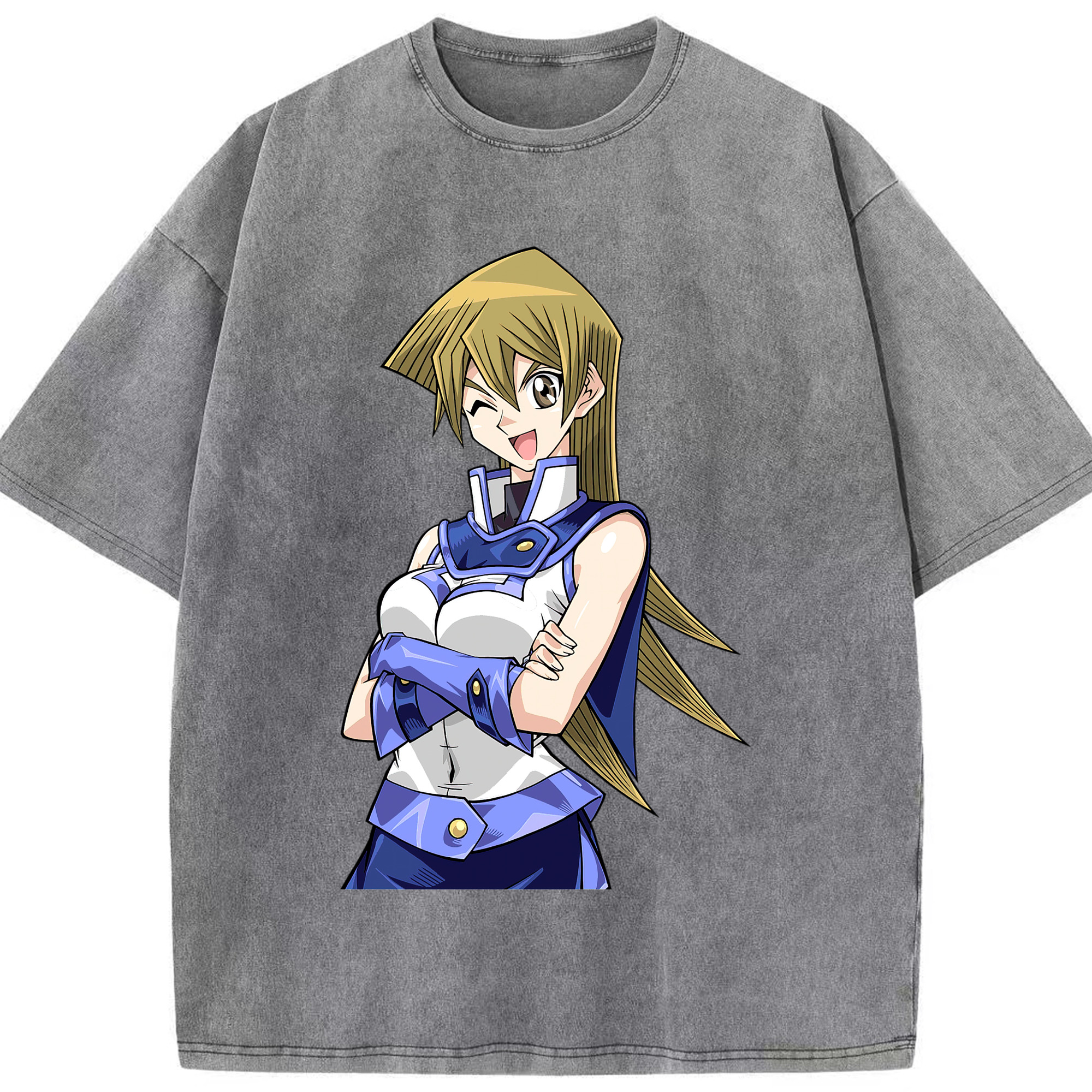 （画像用） 遊☆戯☆王 Yu-Gi-Oh! 綿100% ヴィンテージ風 半袖Tシャツ（フロントプリント）
