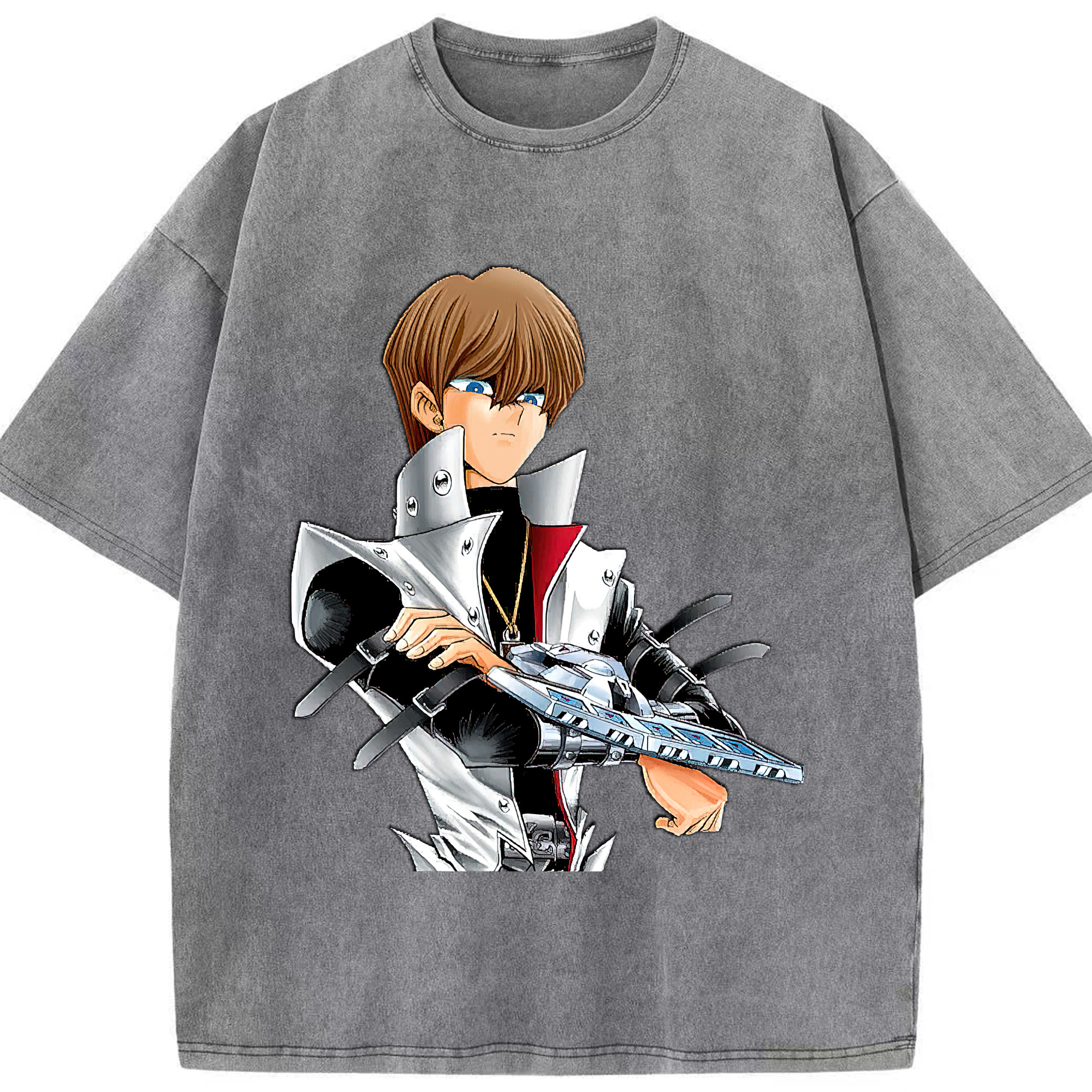 （画像用） 遊☆戯☆王 Yu-Gi-Oh! 綿100% ヴィンテージ風 半袖Tシャツ（フロントプリント）