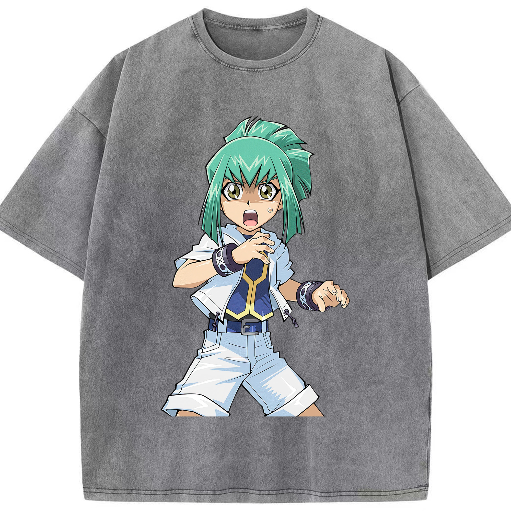 （画像用） 遊☆戯☆王 Yu-Gi-Oh! 綿100% ヴィンテージ風 半袖Tシャツ（フロントプリント）