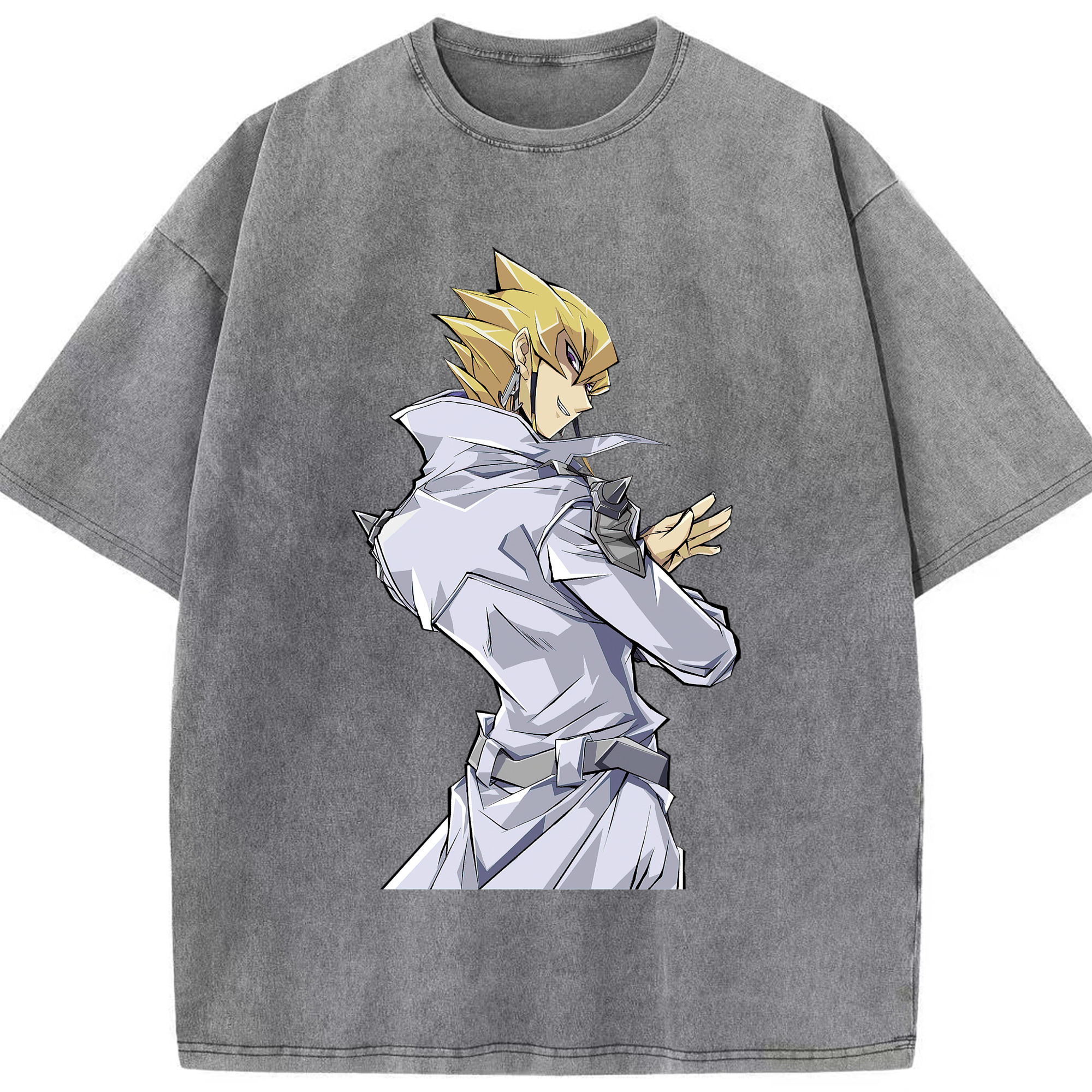 （画像用） 遊☆戯☆王 Yu-Gi-Oh! 綿100% ヴィンテージ風 半袖Tシャツ（フロントプリント）