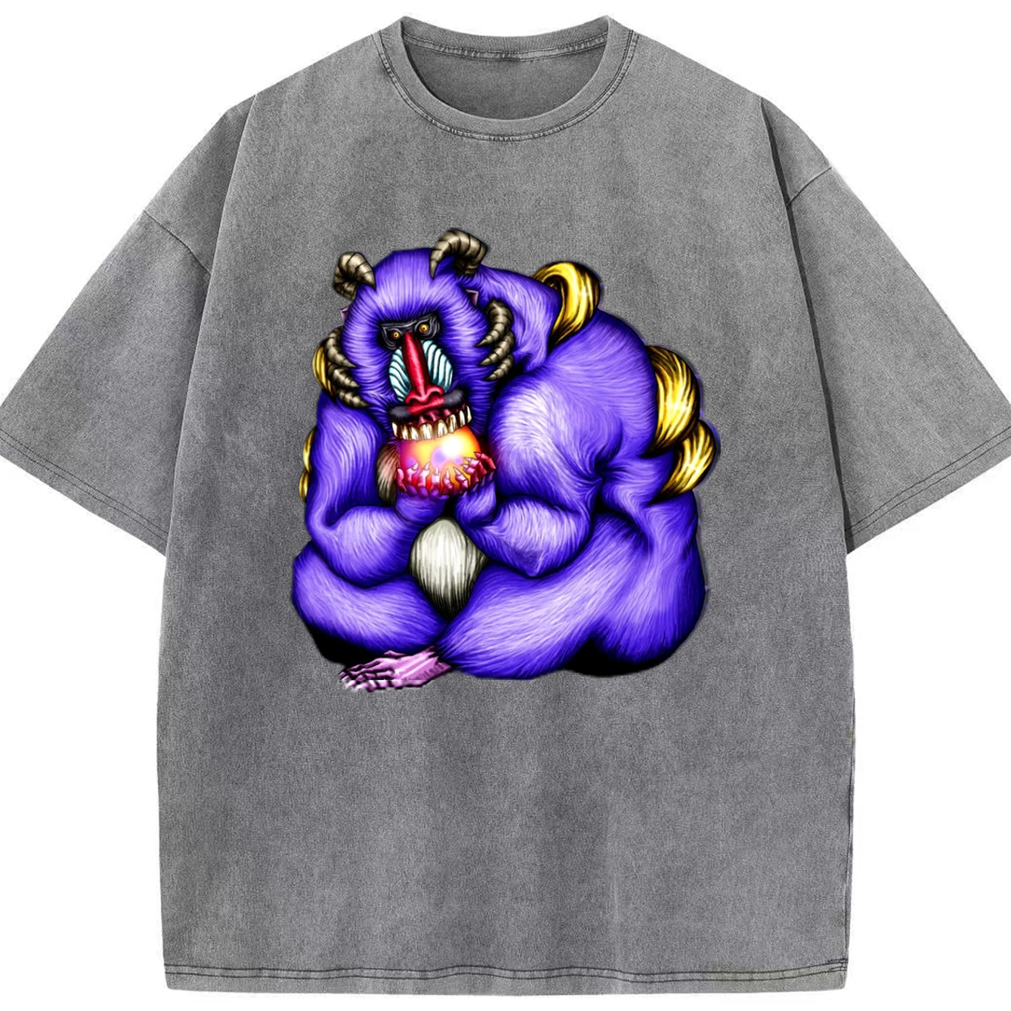 （画像用） 遊☆戯☆王 Yu-Gi-Oh! 綿100% ヴィンテージ風 半袖Tシャツ（フロントプリント）
