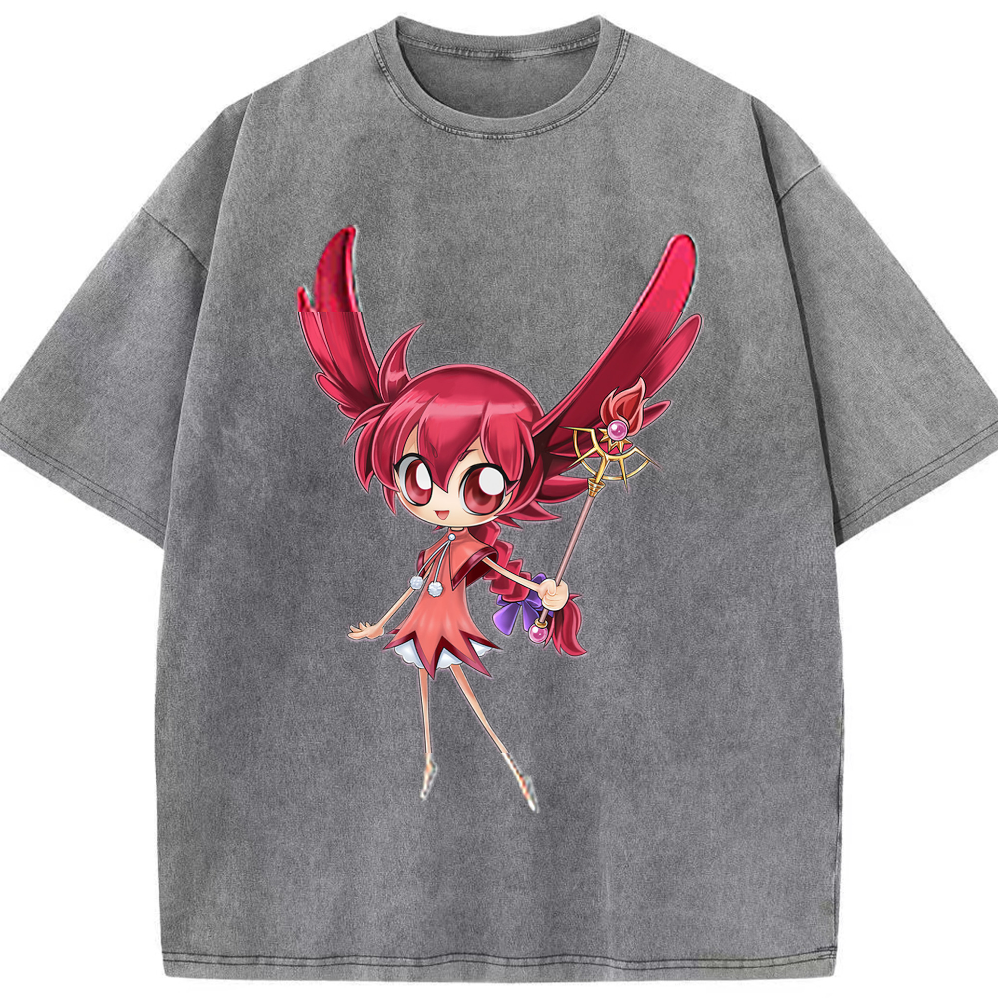 （画像用） 遊☆戯☆王 Yu-Gi-Oh! 綿100% ヴィンテージ風 半袖Tシャツ（フロントプリント）