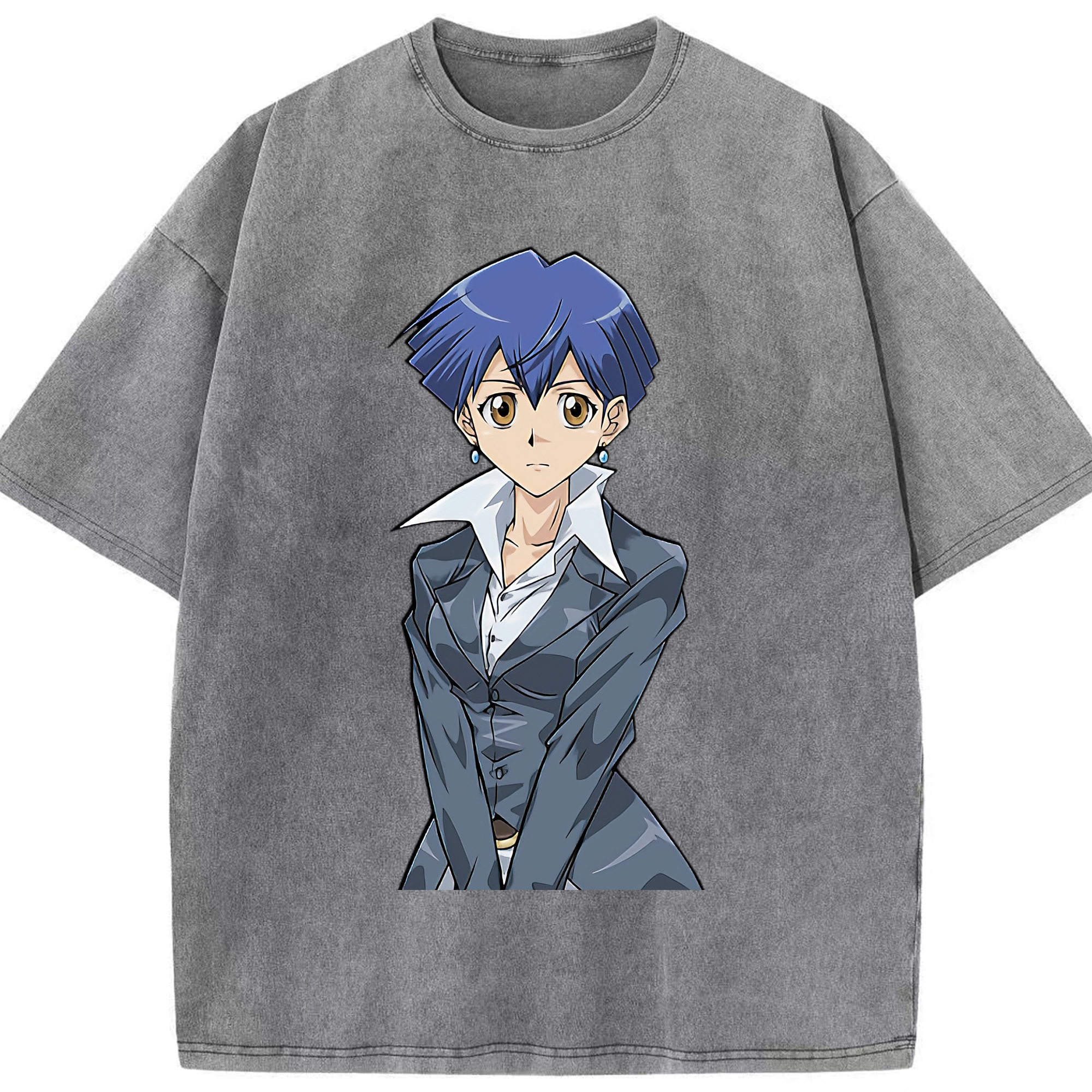 （画像用） 遊☆戯☆王 Yu-Gi-Oh! 綿100% ヴィンテージ風 半袖Tシャツ（フロントプリント）