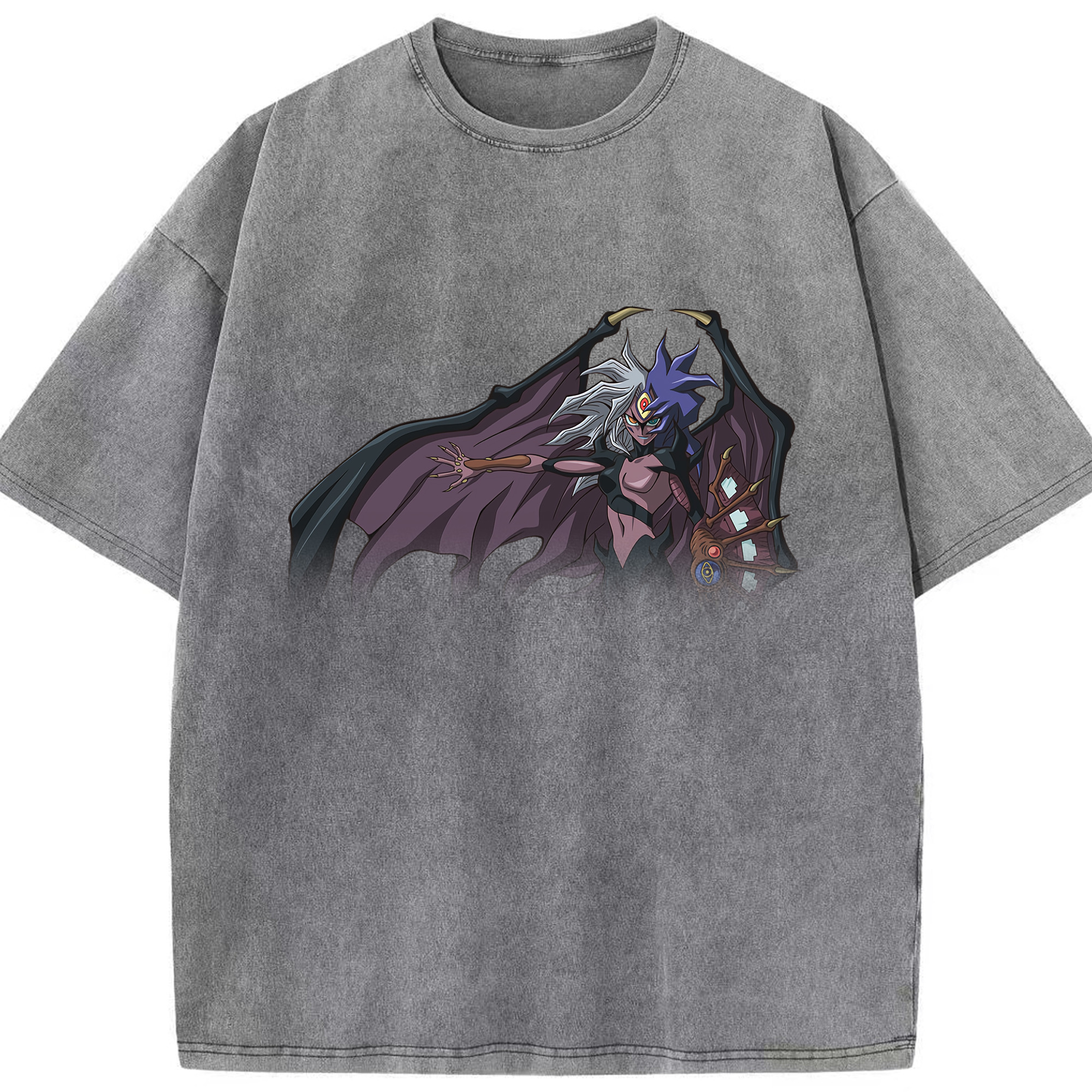 （画像用） 遊☆戯☆王 Yu-Gi-Oh! 綿100% ヴィンテージ風 半袖Tシャツ（フロントプリント）
