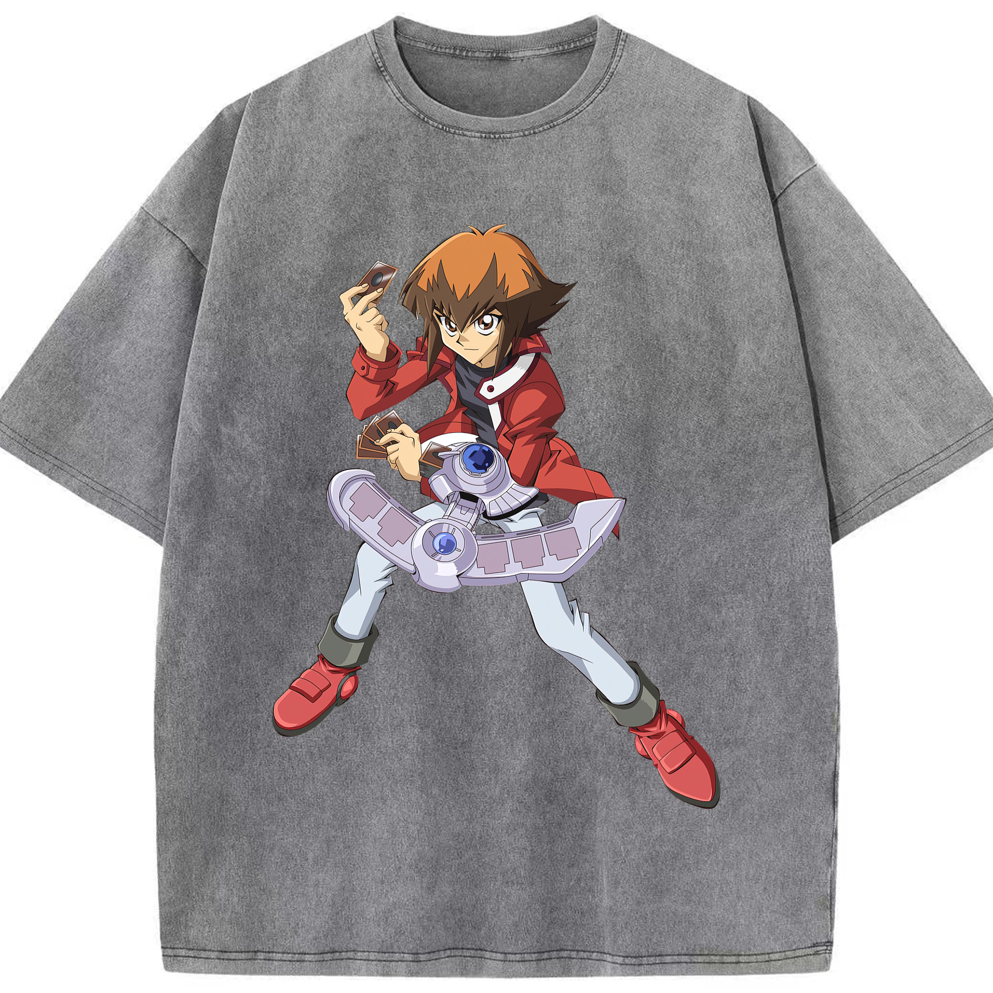 （画像用） 遊☆戯☆王 Yu-Gi-Oh! 綿100% ヴィンテージ風 半袖Tシャツ（フロントプリント）