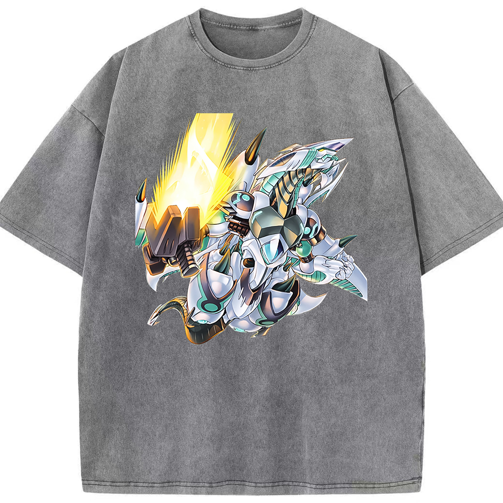 （画像用） 遊☆戯☆王 Yu-Gi-Oh! 綿100% ヴィンテージ風 半袖Tシャツ（フロントプリント）