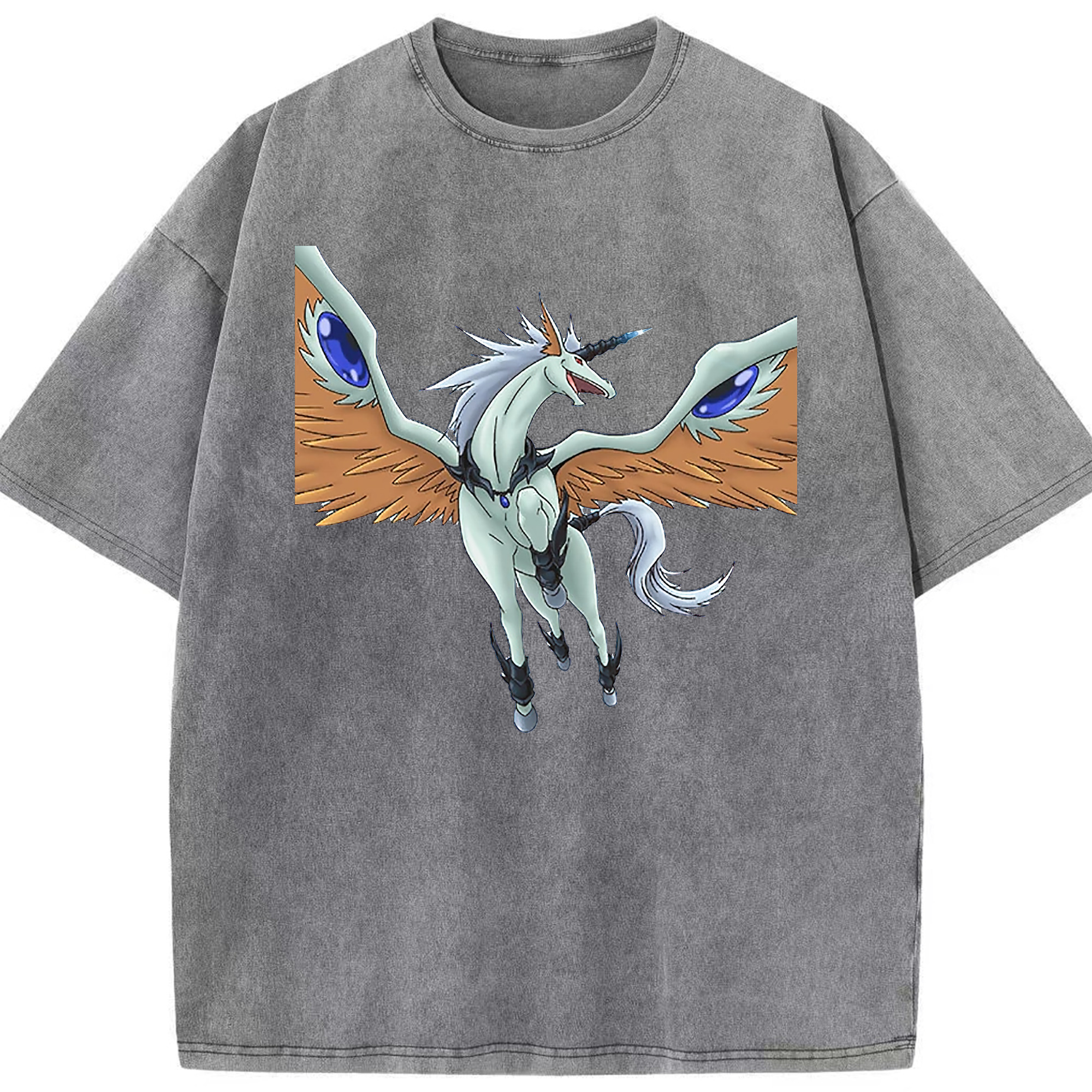 （画像用） 遊☆戯☆王 Yu-Gi-Oh! 綿100% ヴィンテージ風 半袖Tシャツ（フロントプリント）