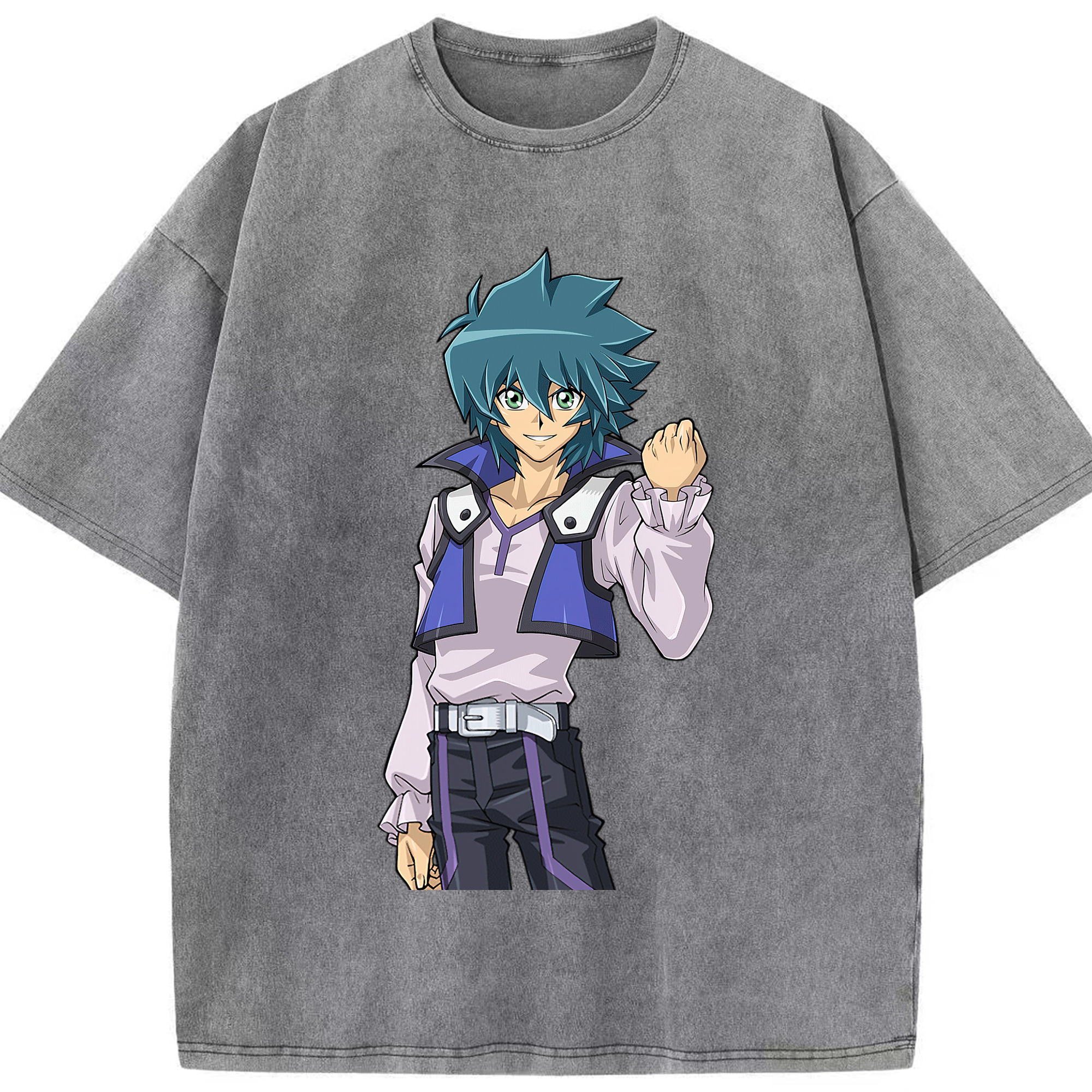 （画像用） 遊☆戯☆王 Yu-Gi-Oh! 綿100% ヴィンテージ風 半袖Tシャツ（フロントプリント）