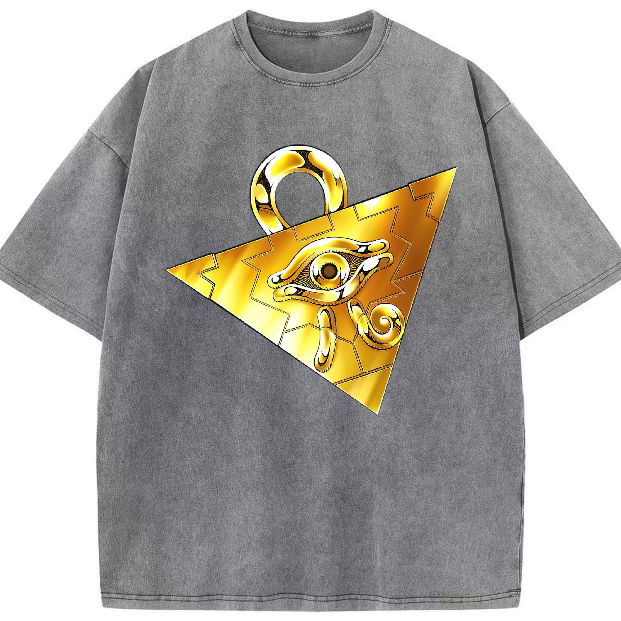 （画像用） 遊☆戯☆王 Yu-Gi-Oh! 綿100% ヴィンテージ風 半袖Tシャツ（フロントプリント）