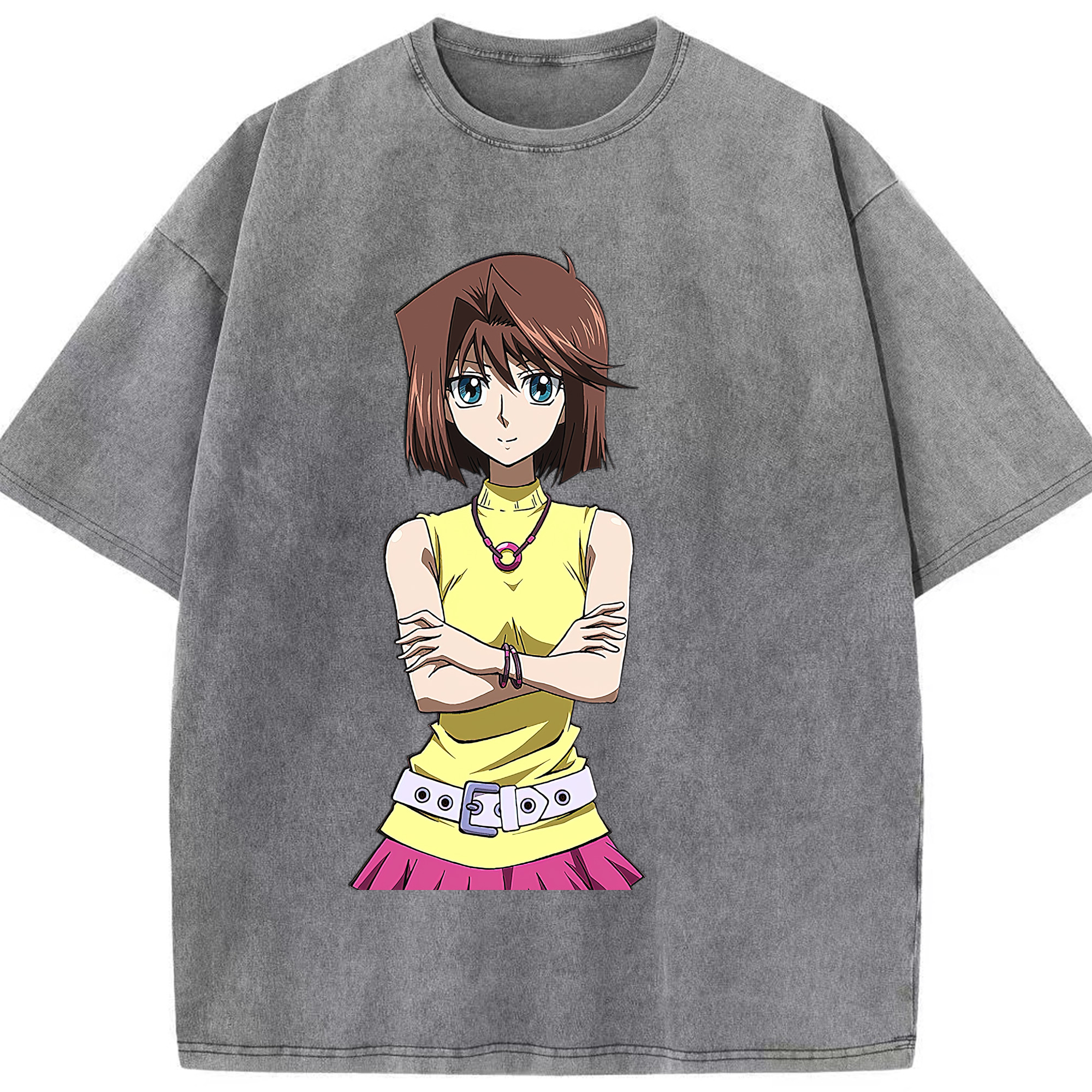 （画像用） 遊☆戯☆王 Yu-Gi-Oh! 綿100% ヴィンテージ風 半袖Tシャツ（フロントプリント）
