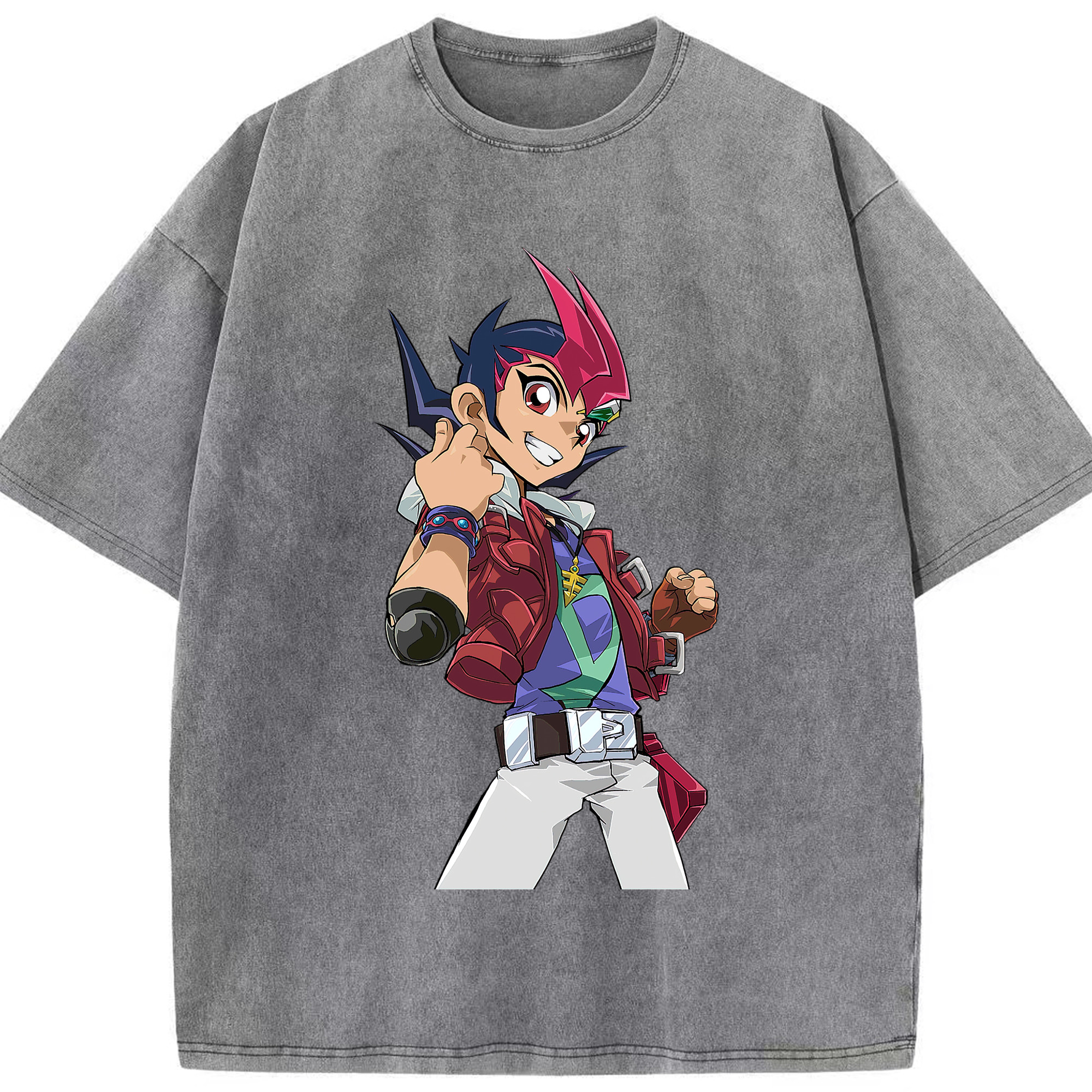 （画像用） 遊☆戯☆王 Yu-Gi-Oh! 綿100% ヴィンテージ風 半袖Tシャツ（フロントプリント）