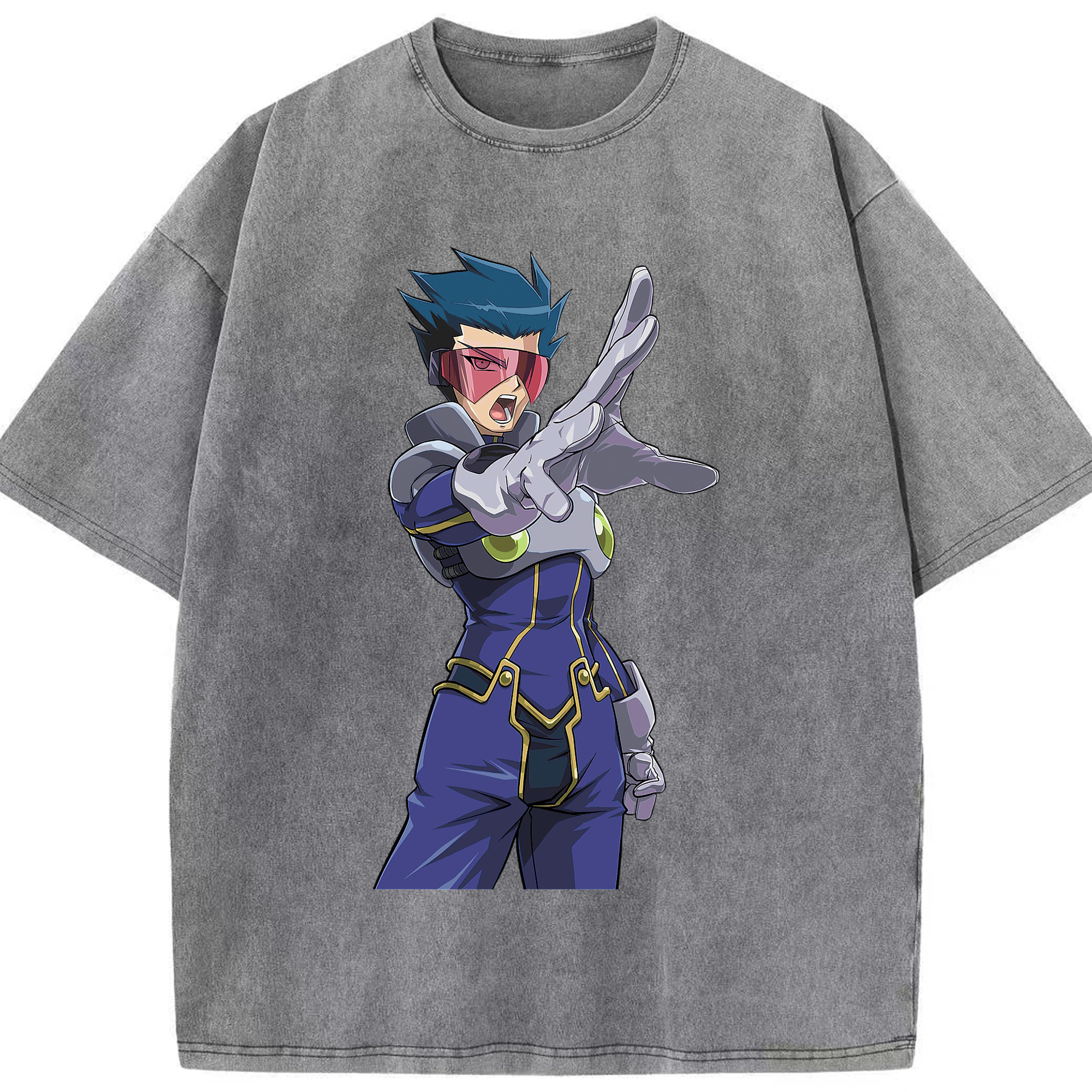 （画像用） 遊☆戯☆王 Yu-Gi-Oh! 綿100% ヴィンテージ風 半袖Tシャツ（フロントプリント）