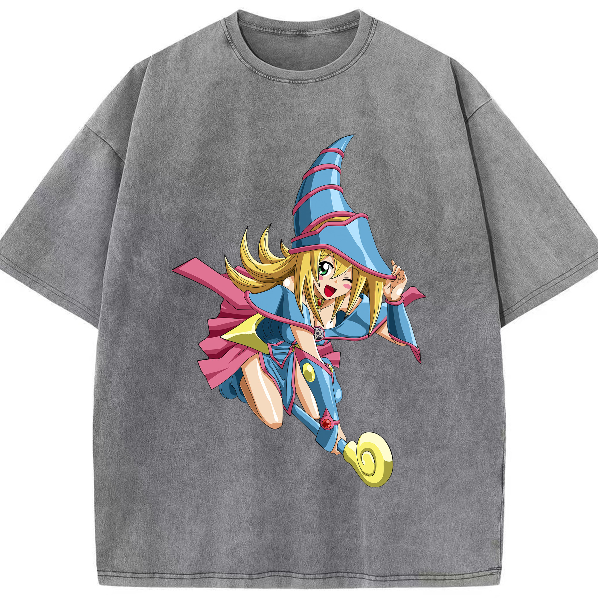 （画像用） 遊☆戯☆王 Yu-Gi-Oh! 綿100% ヴィンテージ風 半袖Tシャツ（フロントプリント）