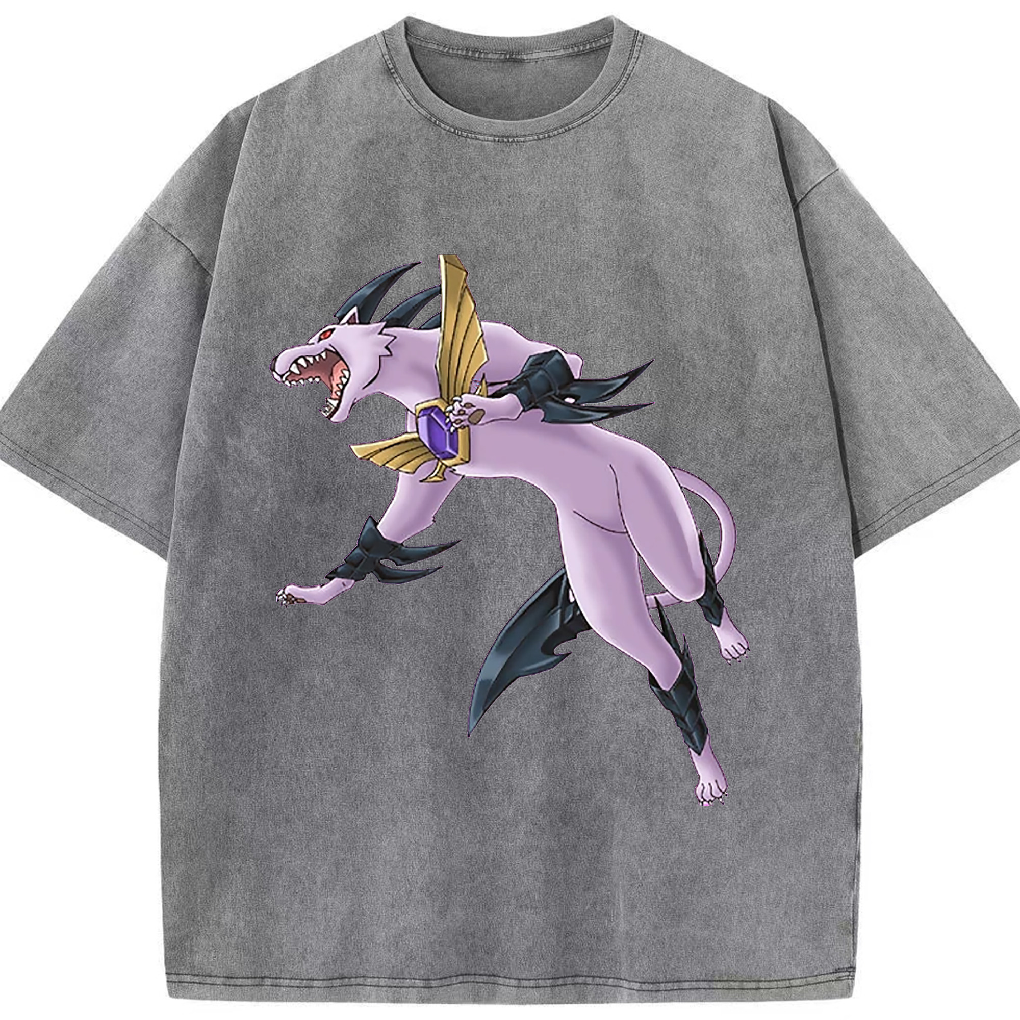 （画像用） 遊☆戯☆王 Yu-Gi-Oh! 綿100% ヴィンテージ風 半袖Tシャツ（フロントプリント）