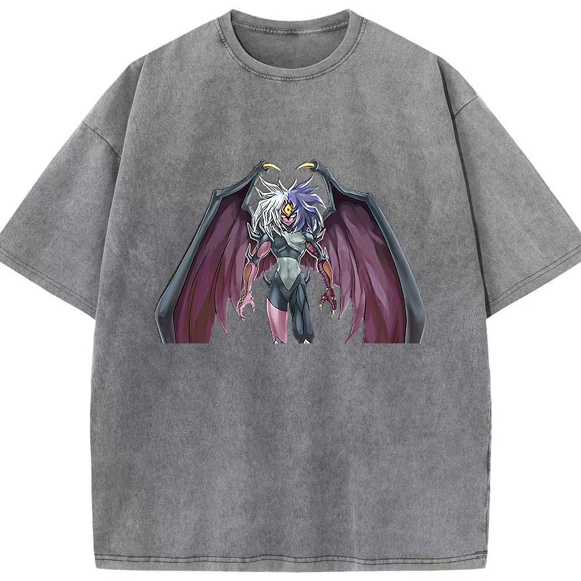 （画像用） 遊☆戯☆王 Yu-Gi-Oh! 綿100% ヴィンテージ風 半袖Tシャツ（フロントプリント）
