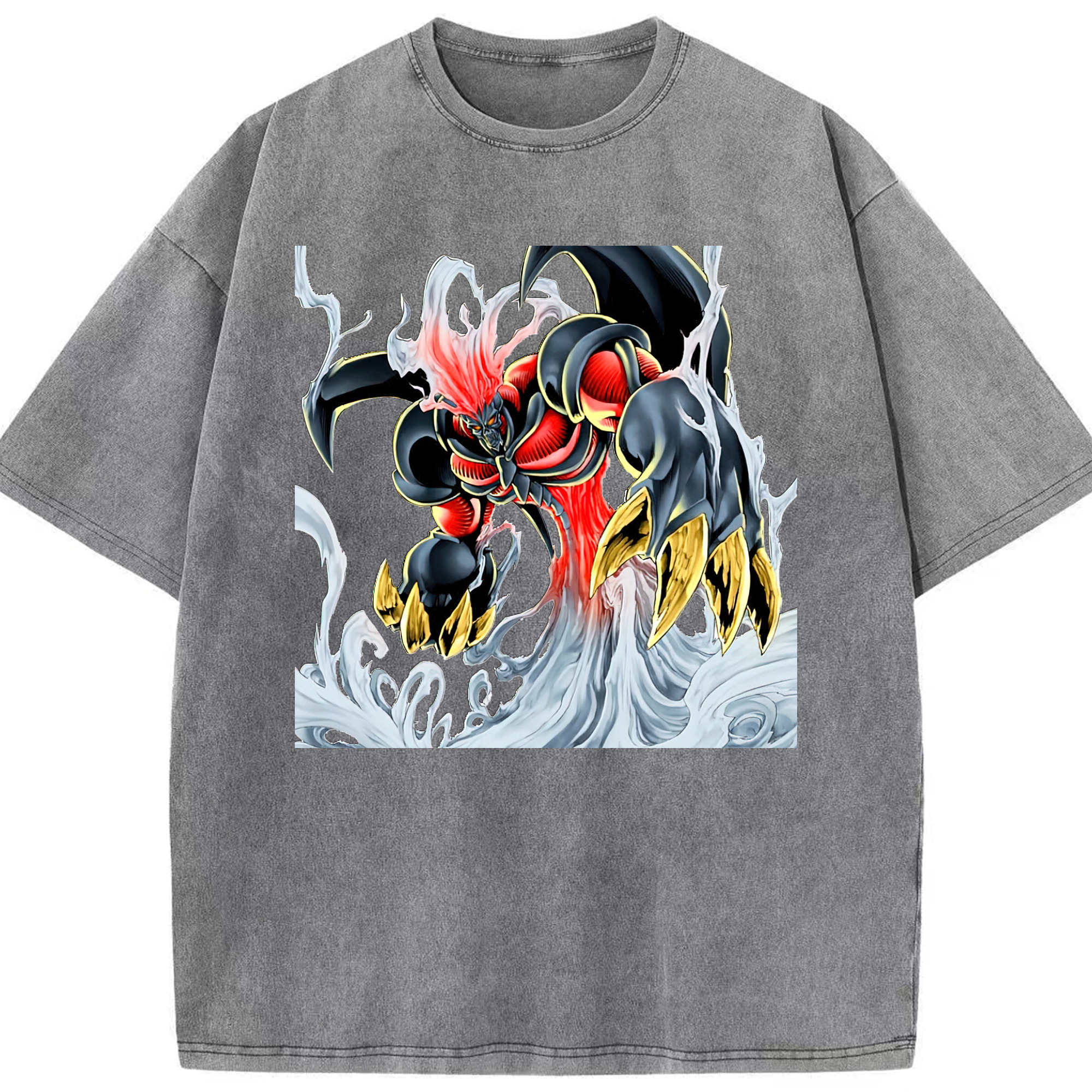 （画像用） 遊☆戯☆王 Yu-Gi-Oh! 綿100% ヴィンテージ風 半袖Tシャツ（フロントプリント）