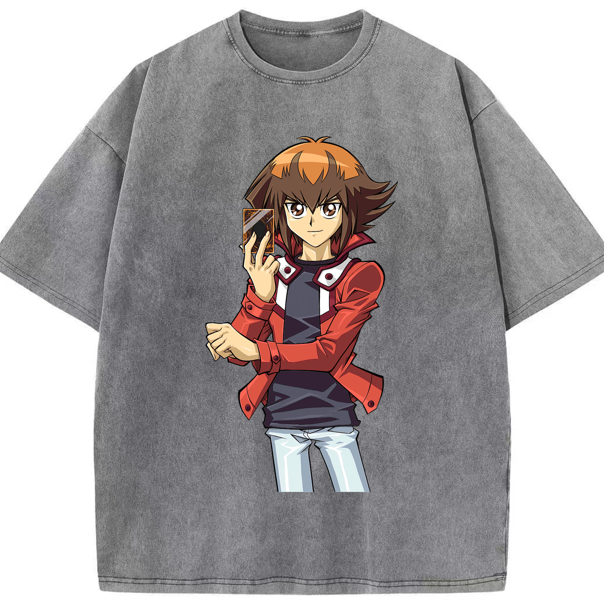 （画像用） 遊☆戯☆王 Yu-Gi-Oh! 綿100% ヴィンテージ風 半袖Tシャツ（フロントプリント）