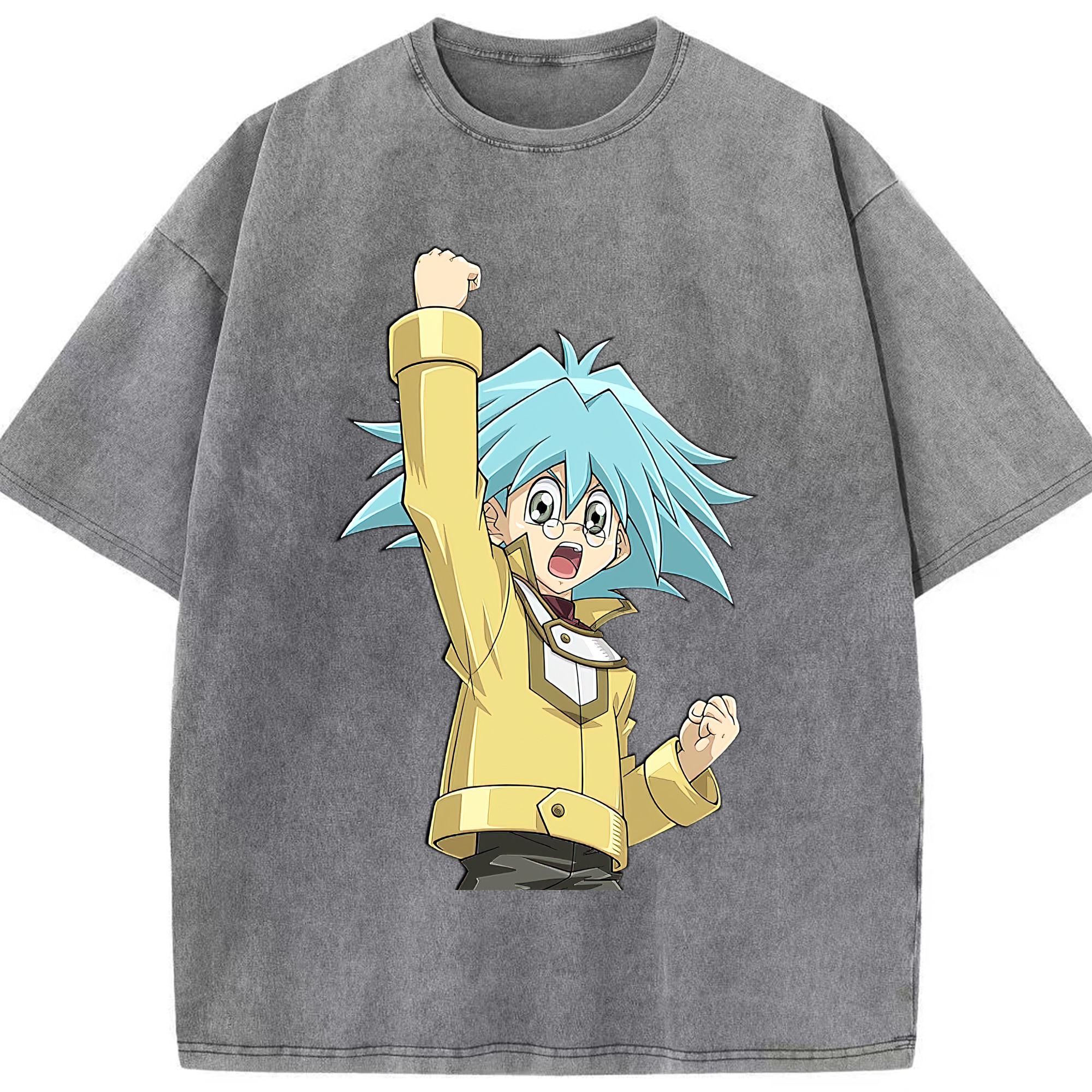 （画像用） 遊☆戯☆王 Yu-Gi-Oh! 綿100% ヴィンテージ風 半袖Tシャツ（フロントプリント）
