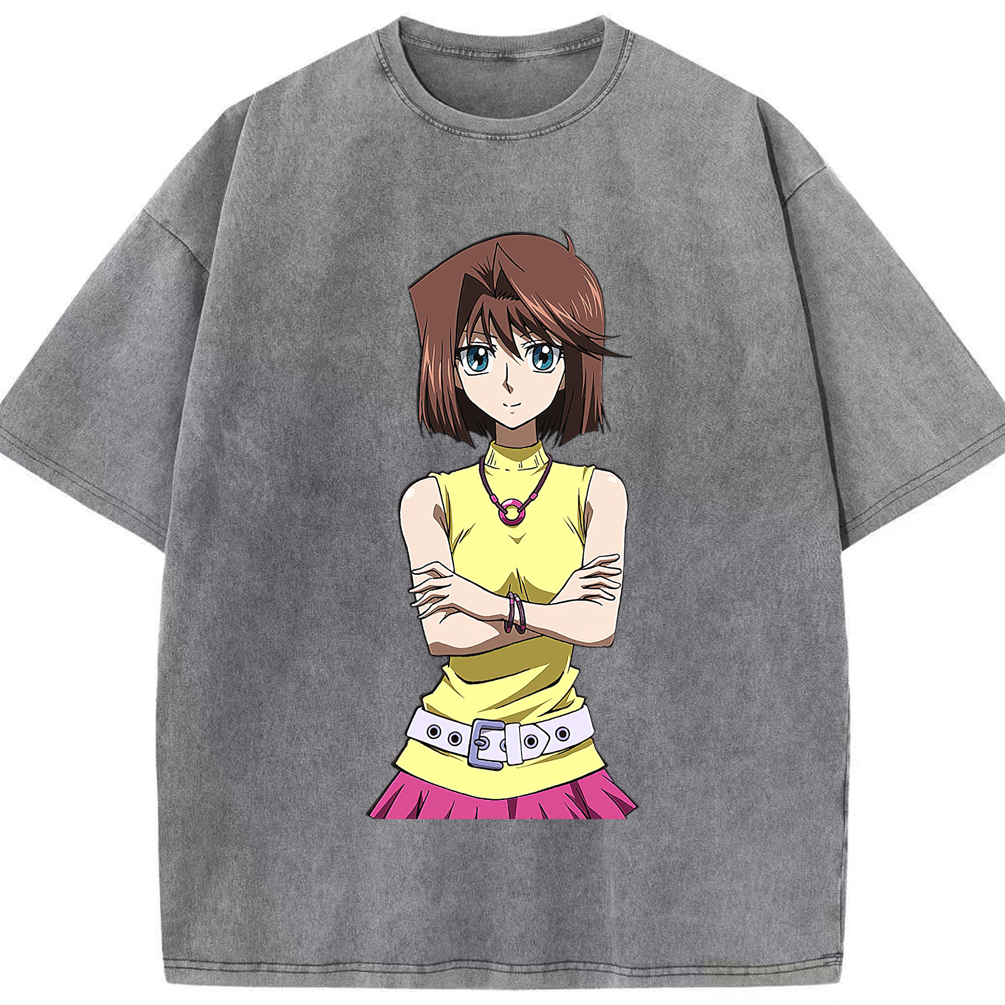 （画像用） 遊☆戯☆王 Yu-Gi-Oh! 綿100% ヴィンテージ風 半袖Tシャツ（フロントプリント）