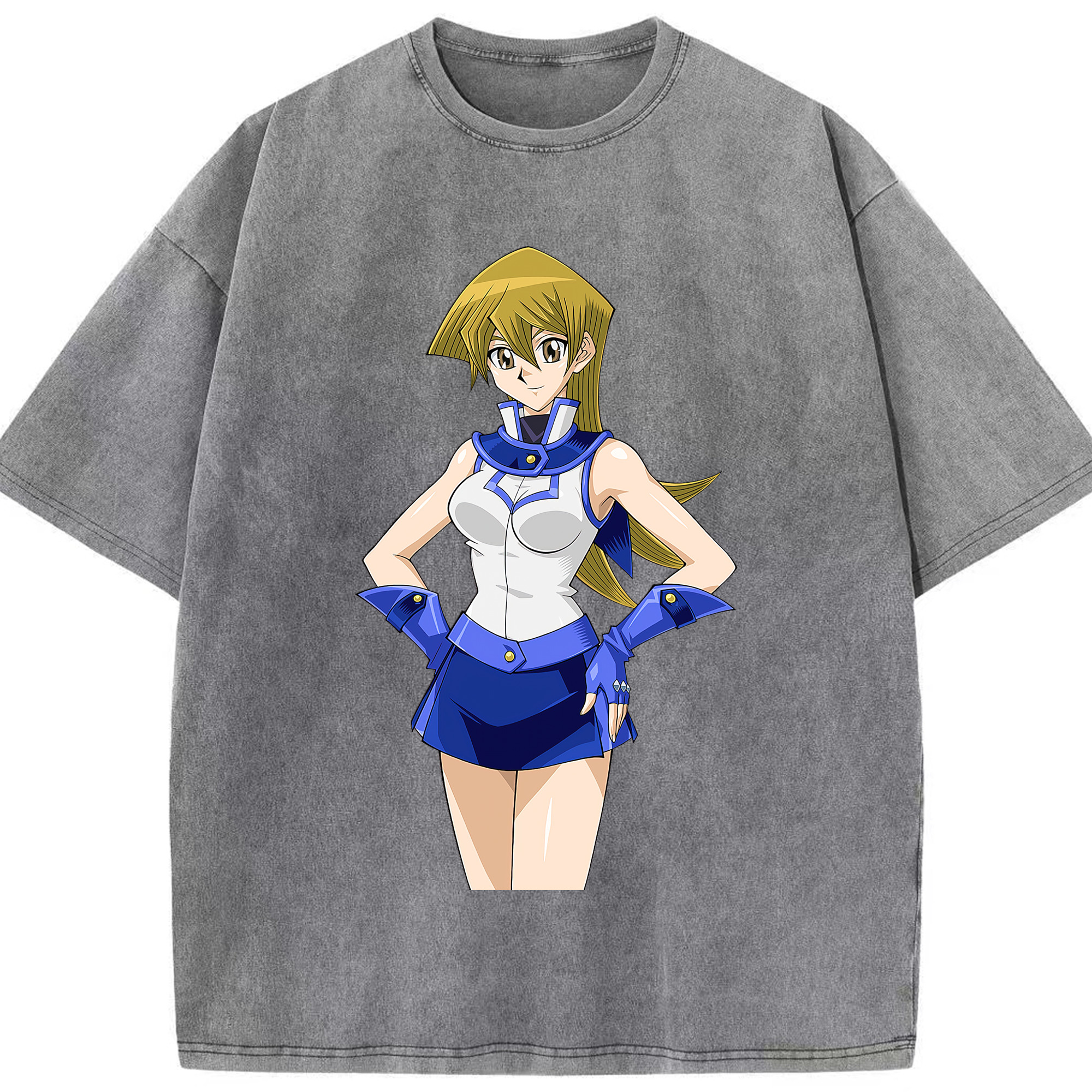 （画像用） 遊☆戯☆王 Yu-Gi-Oh! 綿100% ヴィンテージ風 半袖Tシャツ（フロントプリント）