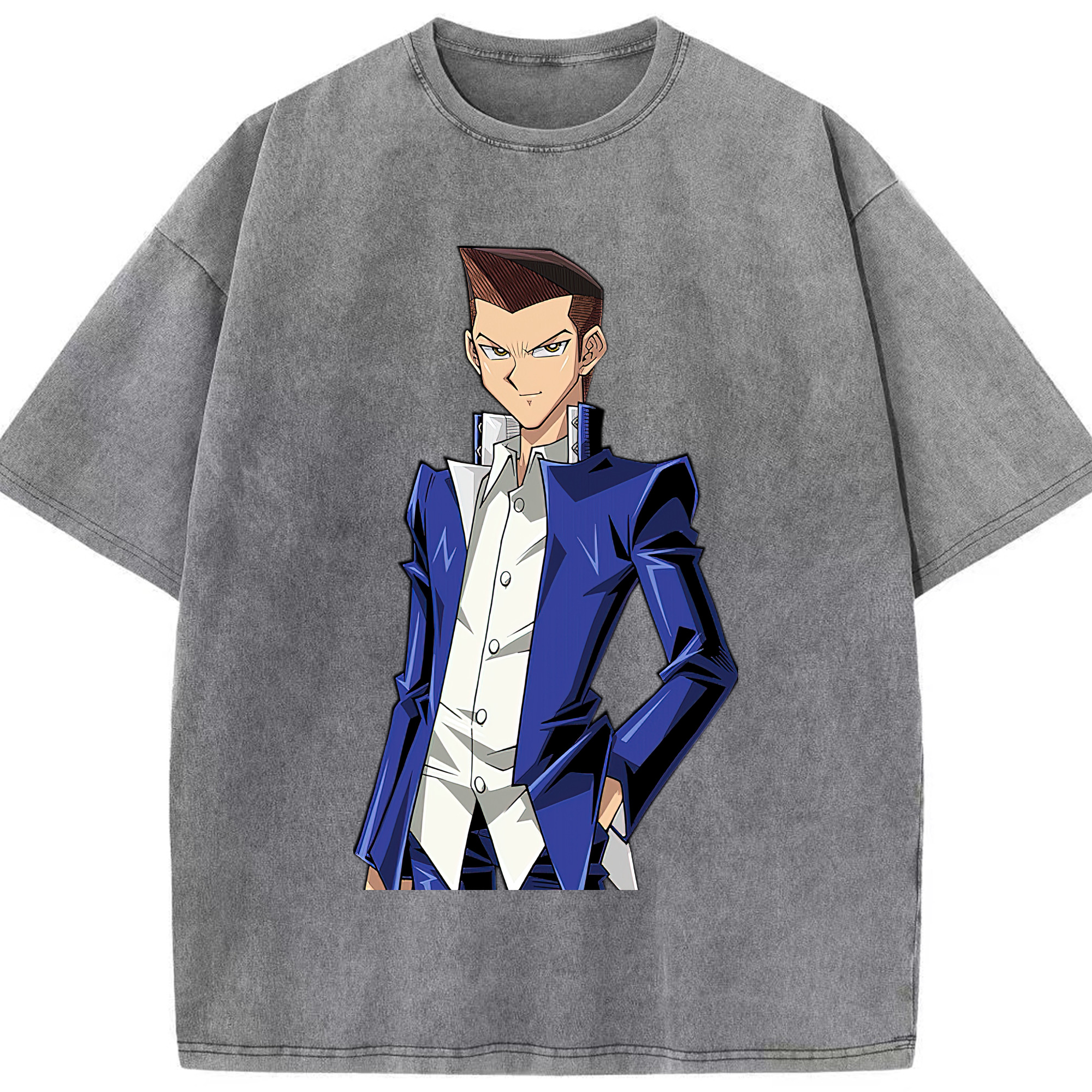 （画像用） 遊☆戯☆王 Yu-Gi-Oh! 綿100% ヴィンテージ風 半袖Tシャツ（フロントプリント）