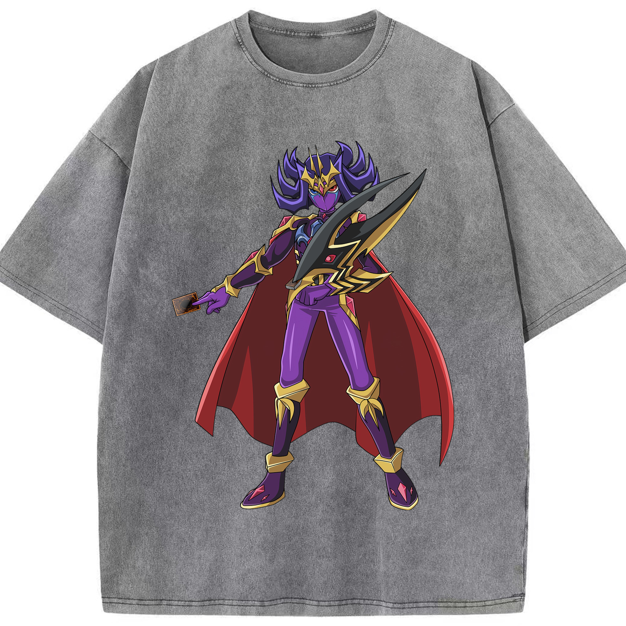 （画像用） 遊☆戯☆王 Yu-Gi-Oh! 綿100% ヴィンテージ風 半袖Tシャツ（フロントプリント）