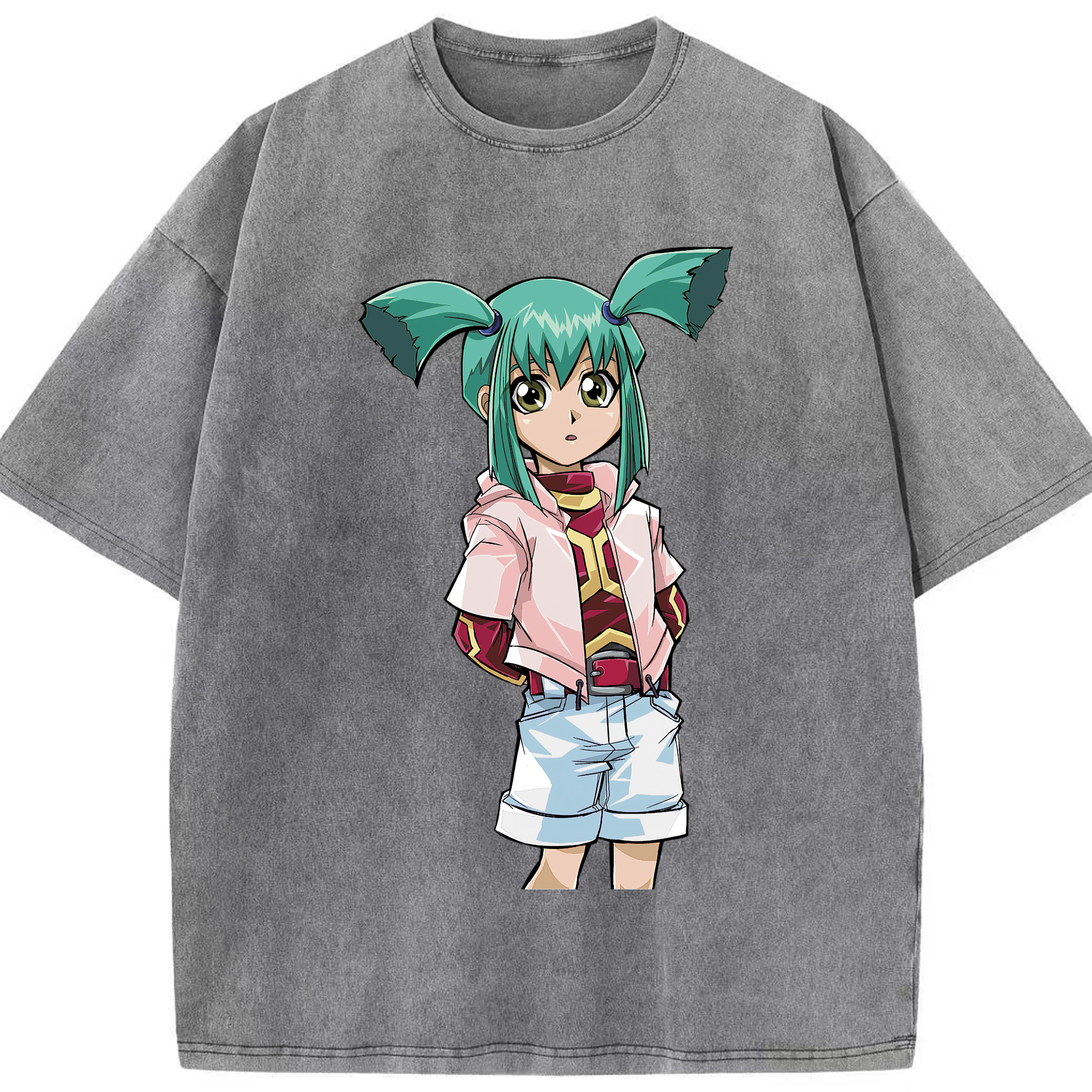 （画像用） 遊☆戯☆王 Yu-Gi-Oh! 綿100% ヴィンテージ風 半袖Tシャツ（フロントプリント）