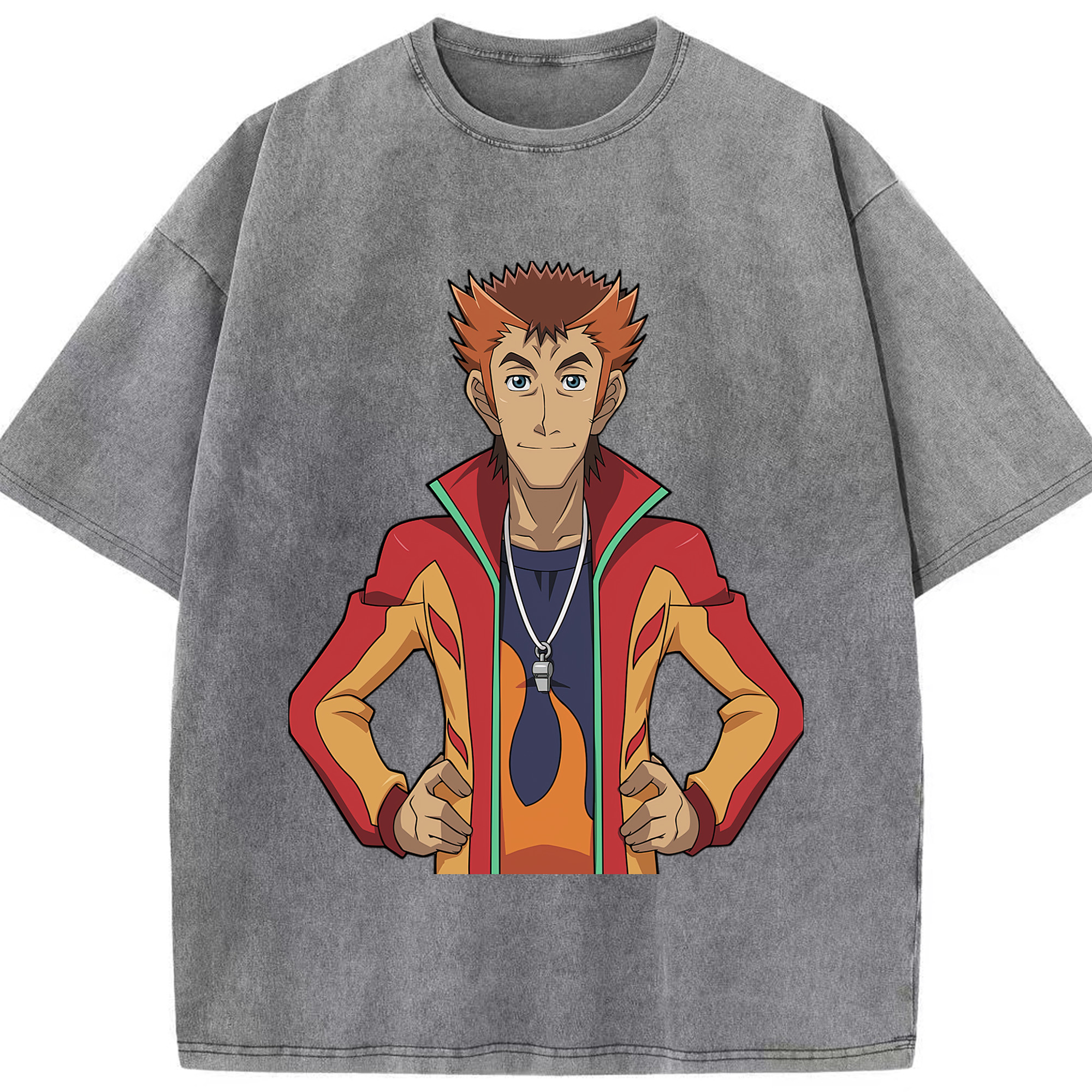 （画像用） 遊☆戯☆王 Yu-Gi-Oh! 綿100% ヴィンテージ風 半袖Tシャツ（フロントプリント）