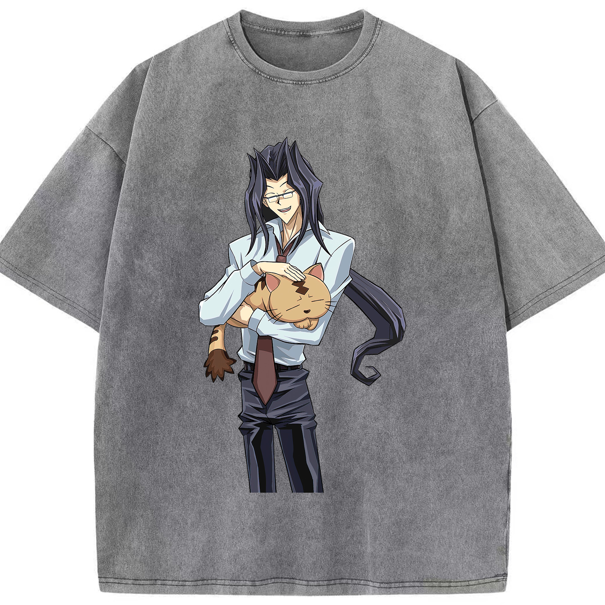 （画像用） 遊☆戯☆王 Yu-Gi-Oh! 綿100% ヴィンテージ風 半袖Tシャツ（フロントプリント）