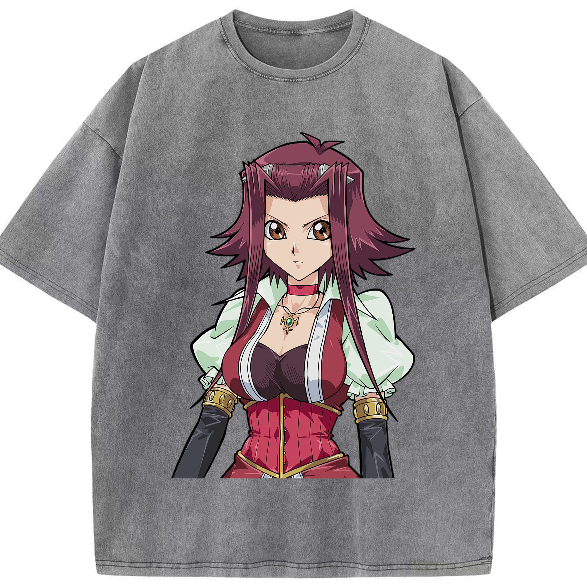 （画像用） 遊☆戯☆王 Yu-Gi-Oh! 綿100% ヴィンテージ風 半袖Tシャツ（フロントプリント）