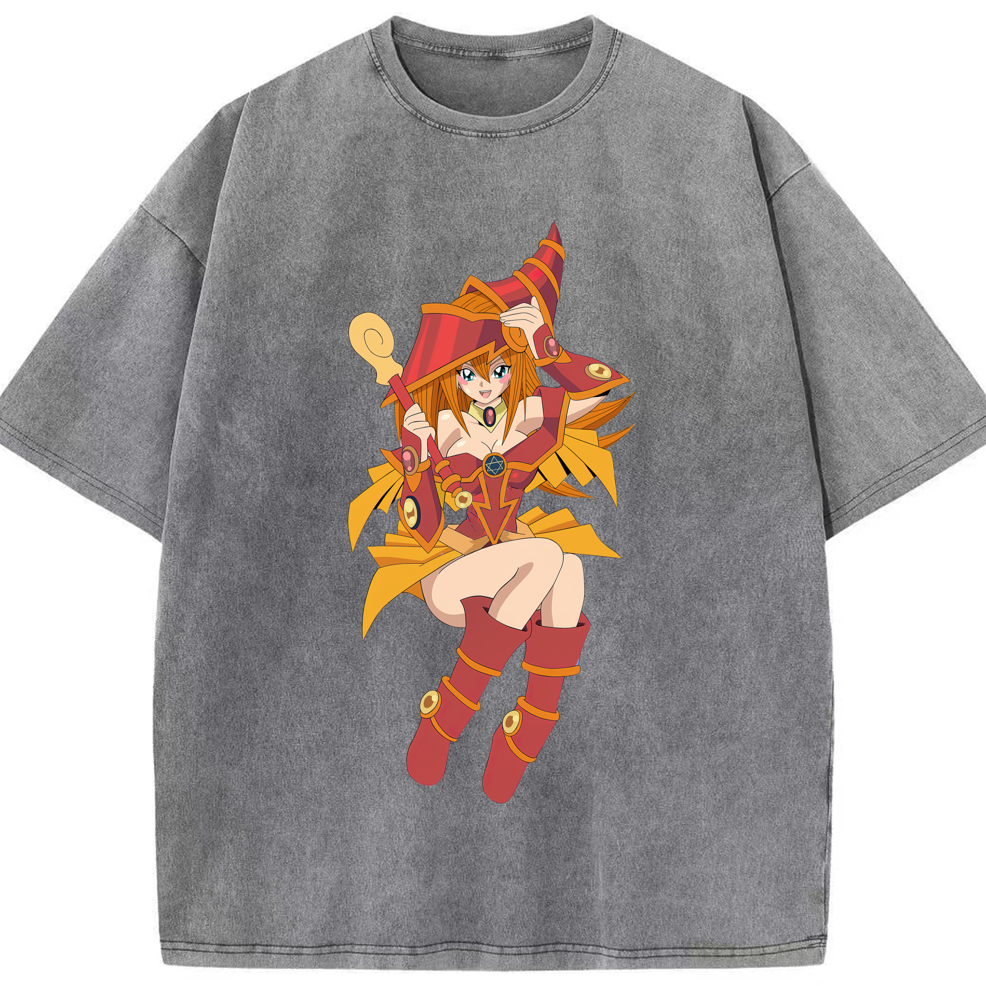（画像用） 遊☆戯☆王 Yu-Gi-Oh! 綿100% ヴィンテージ風 半袖Tシャツ（フロントプリント）