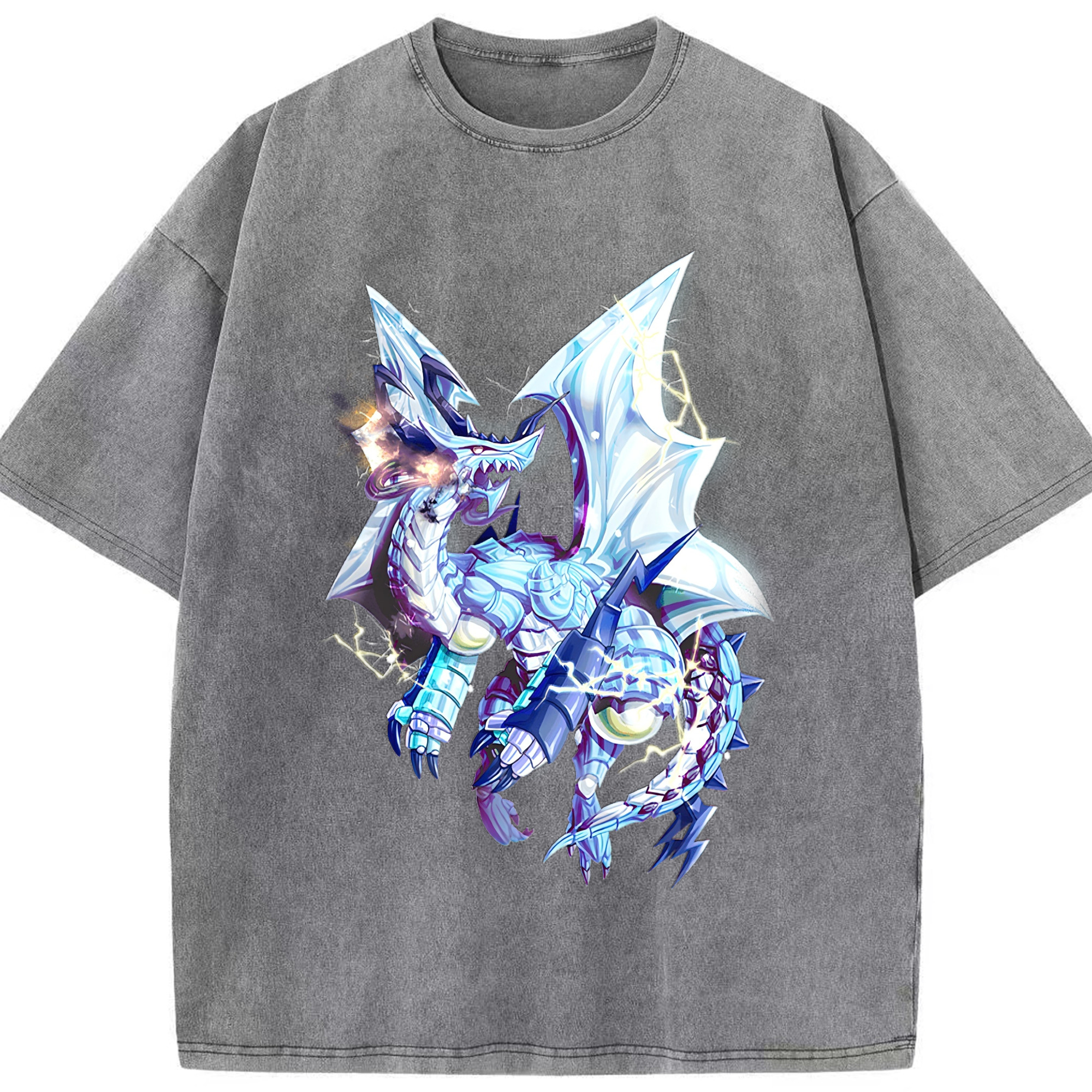 （画像用） 遊☆戯☆王 Yu-Gi-Oh! 綿100% ヴィンテージ風 半袖Tシャツ（フロントプリント）