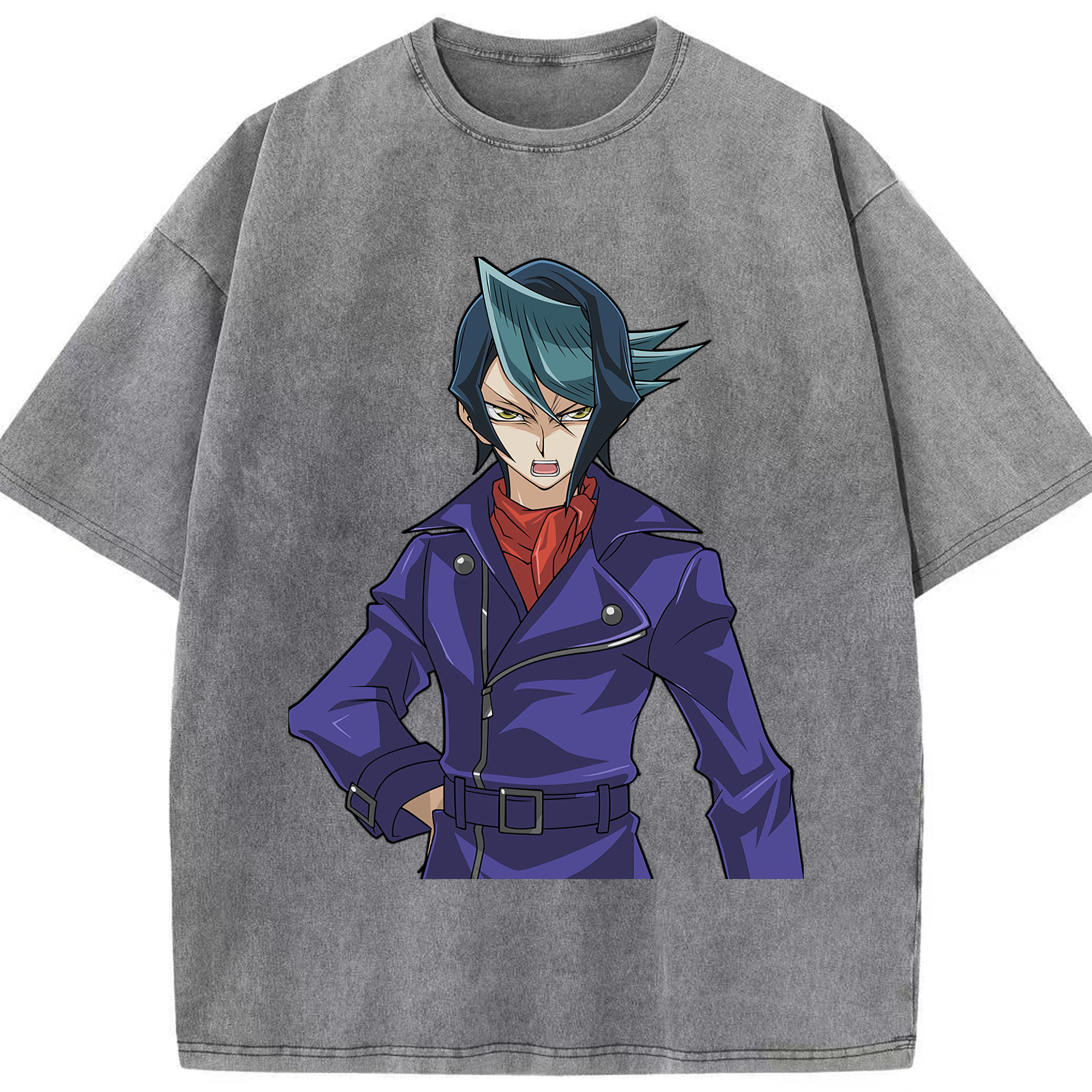 （画像用） 遊☆戯☆王 Yu-Gi-Oh! 綿100% ヴィンテージ風 半袖Tシャツ（フロントプリント）