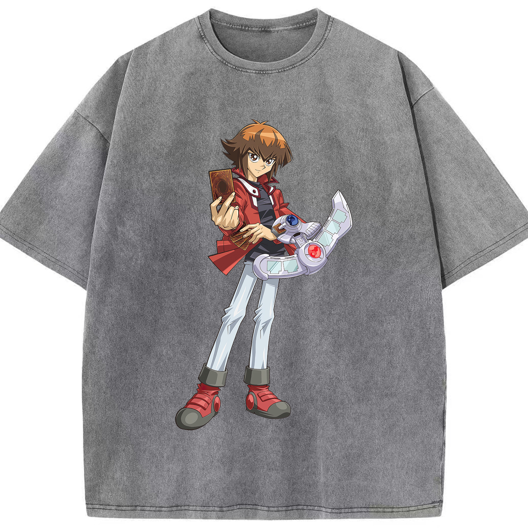 （画像用） 遊☆戯☆王 Yu-Gi-Oh! 綿100% ヴィンテージ風 半袖Tシャツ（フロントプリント）