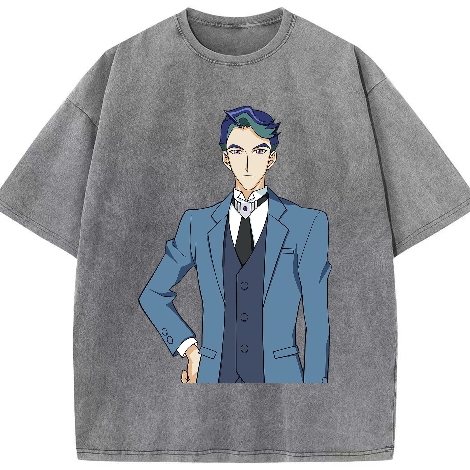 （画像用） 遊☆戯☆王 Yu-Gi-Oh! 綿100% ヴィンテージ風 半袖Tシャツ（フロントプリント）